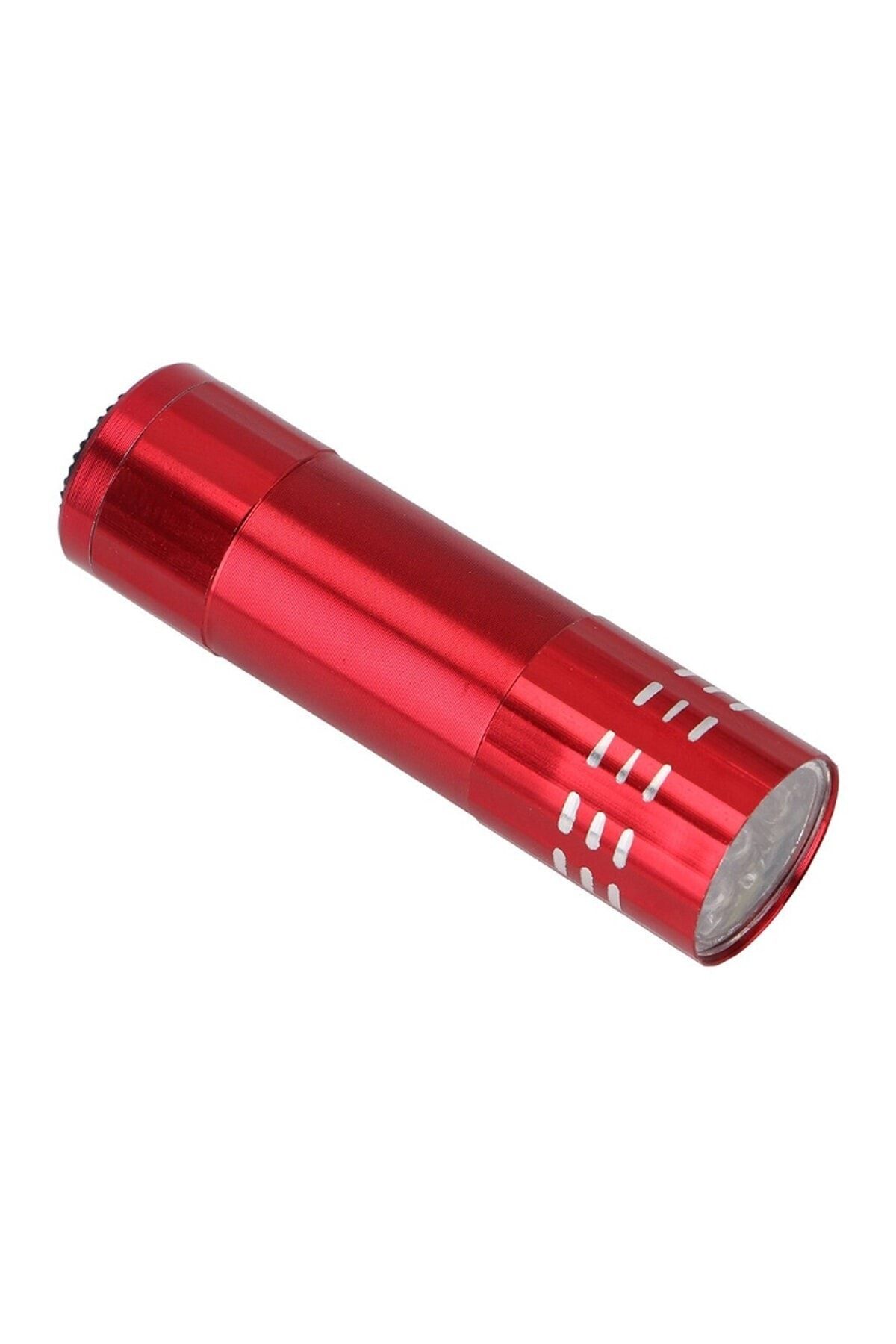 bimbambom 9 Led Metal Küçük El Feneri Kırmızı, Taşınabilir Cep Feneri