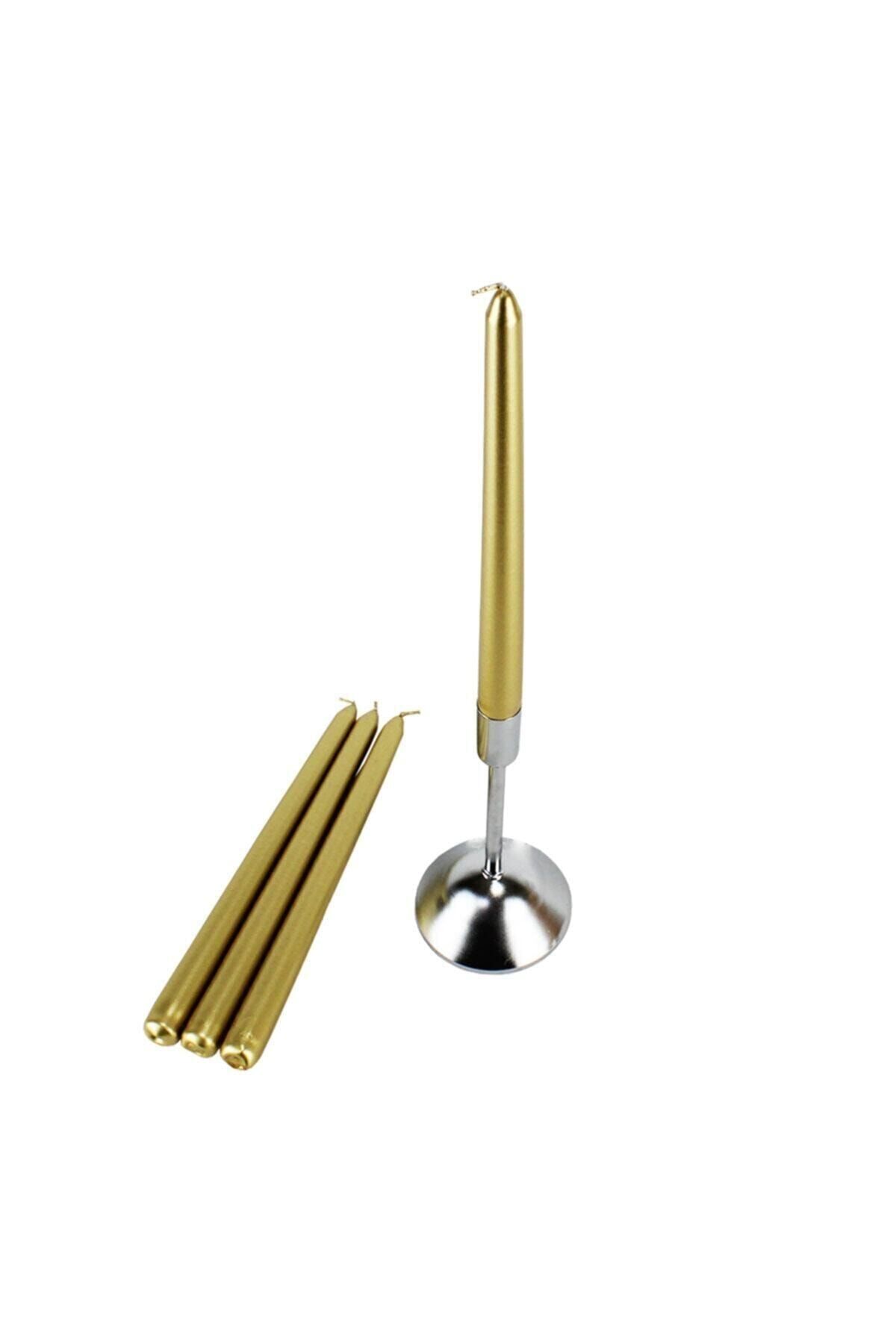horizon mum 4 adet samdan mumu gold uzun mum 25 cm fiyati yorumlari trendyol