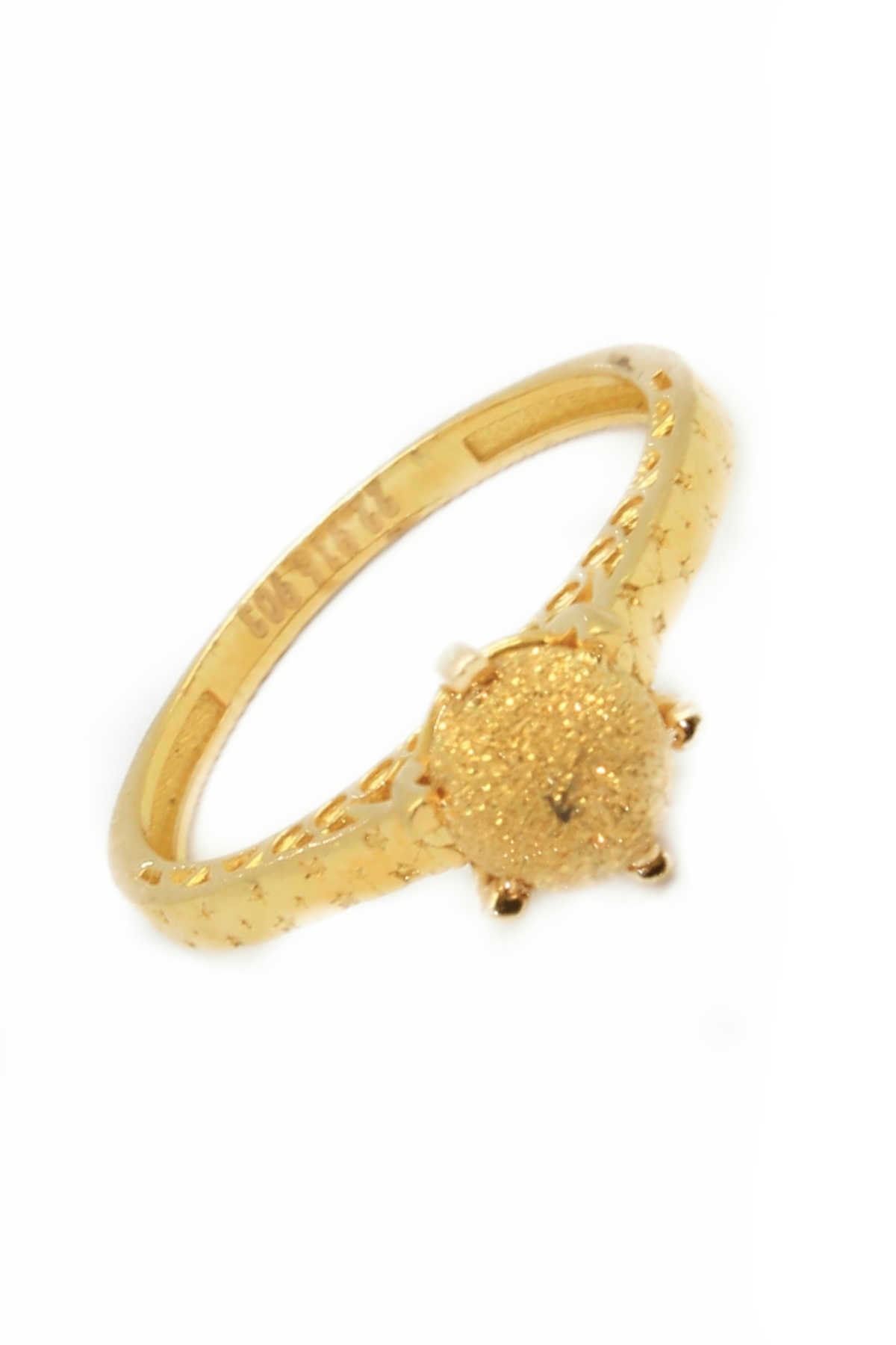 CiGOLD Kadın 22 Ayar Taşsız Fantezi Yüzük 17k1yzk0356055568