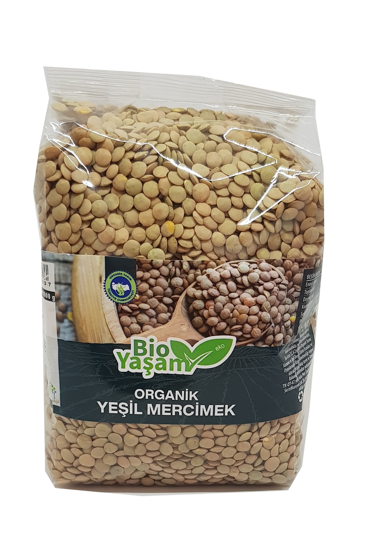 ekobioyasam Eko Bio Yaşam Organik Yeşil Mercimek 1 Kg