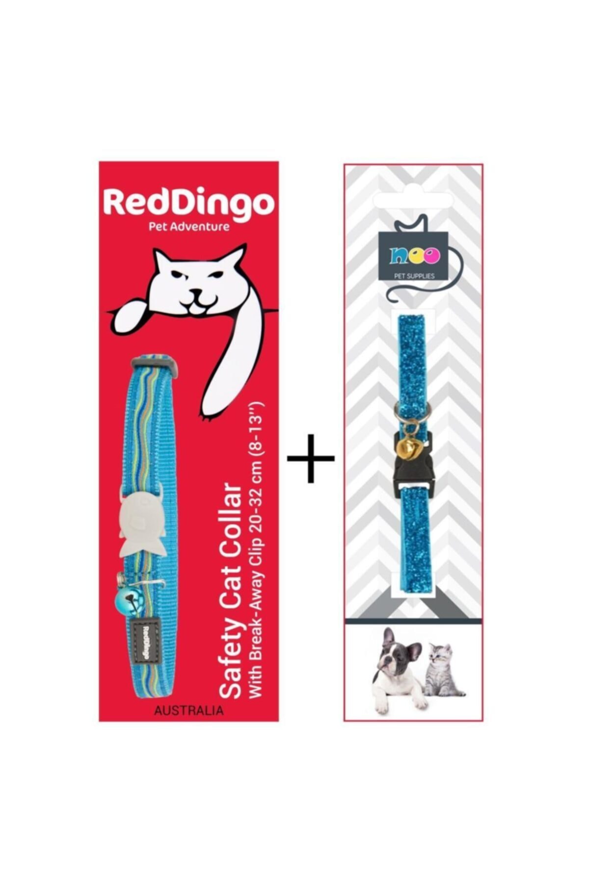 RedDingo Red Dingo Dreamstream Desenli Turkuaz Güvenli Kilit Tasması 12 Mm