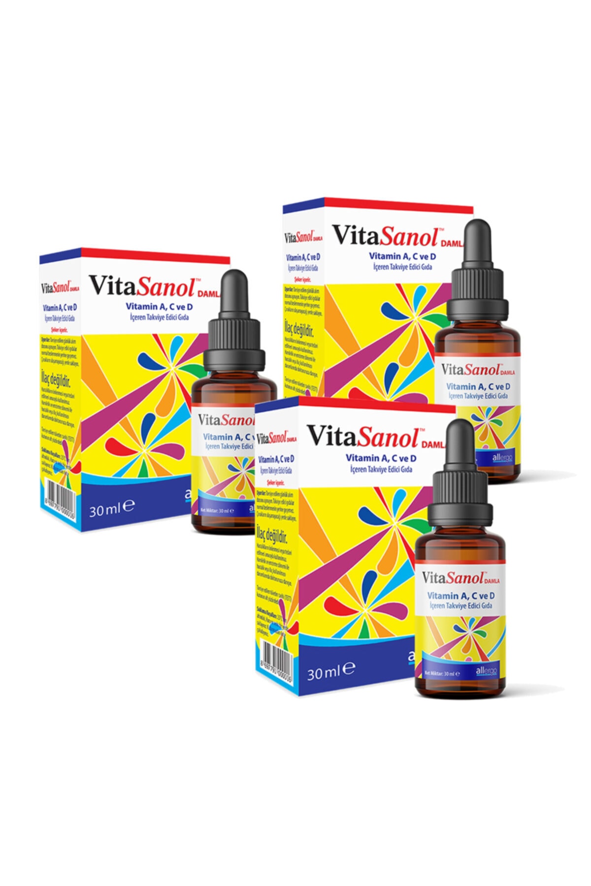 Allergo Vitasanol Damla 30 ml X3 Adet