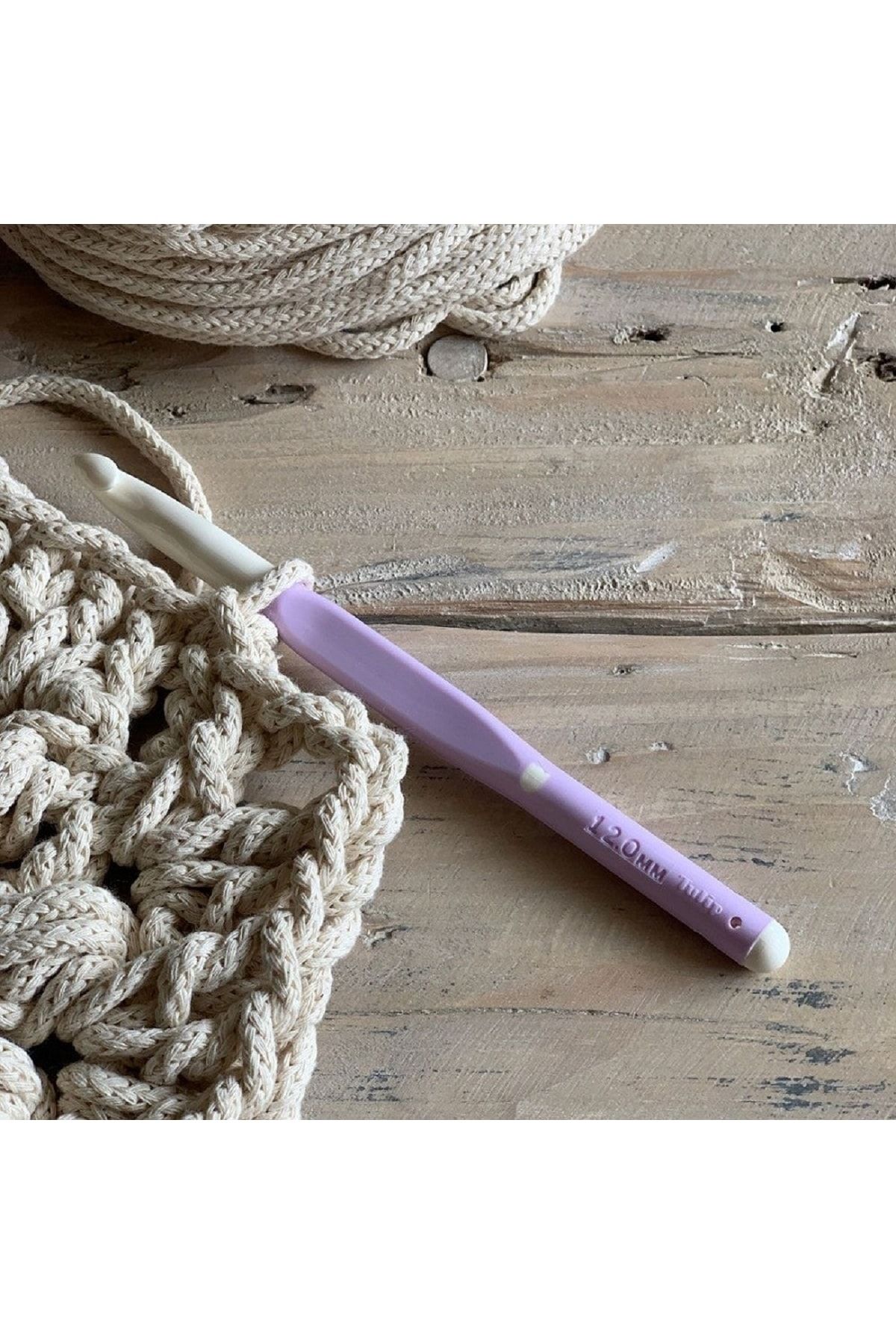 BALIM ÖRGÜ EVİ Tulip Etimo Grandhook Wool Crochet Hook 12 Mm 3