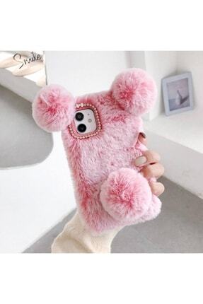 Xiaomi Redmi Note 11 Pro 5g Uyumlu Kılıf Miki Kulaklı Peluş Tüylü Taşlı Kapak Image 0