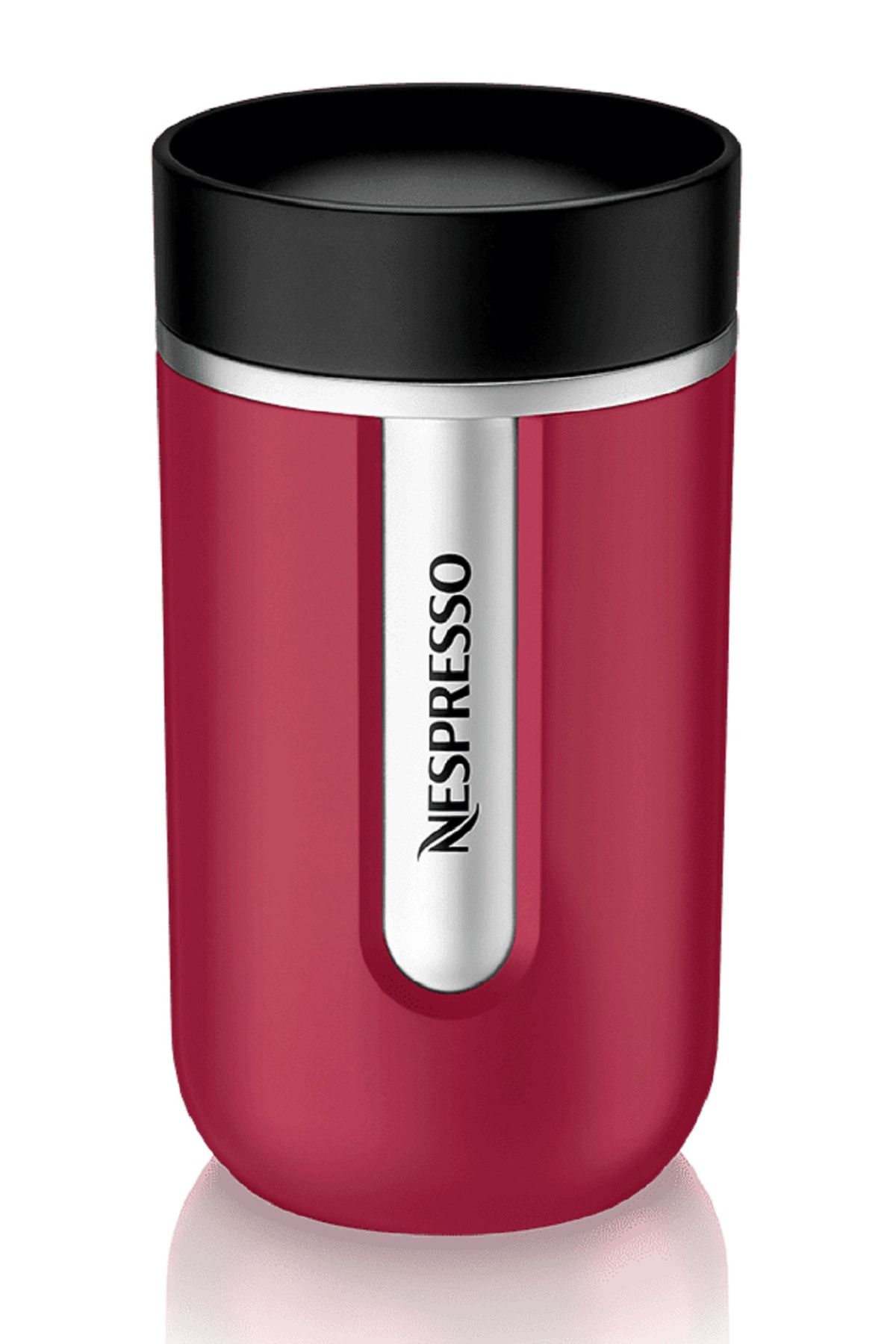 Nespresso NOMAD SMALL TRAVEL MUG RED RASPBERRY NEW 10oz Capacity NRFB!