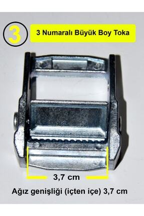 Yoldaş Metal Gergi Tokası 4 Adet Mandallı Spanzet 3 Numara Büyük Boy 4 Adet Image 0