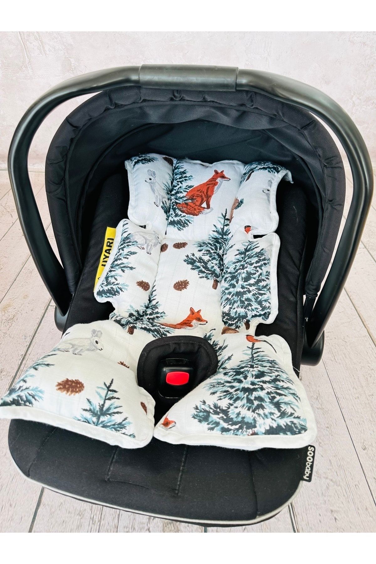 Car seat top carrier cushion