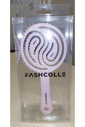 Pembe Üç Boyutlu Oval Saç Fırçası Image 2