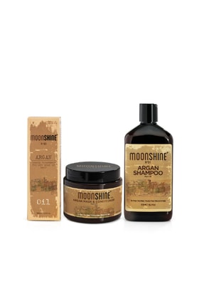 Argan Nem Destek Seti - Argan Şampuan Argan Mask&conditioner 500ml Argan Oil 100ml Image 0