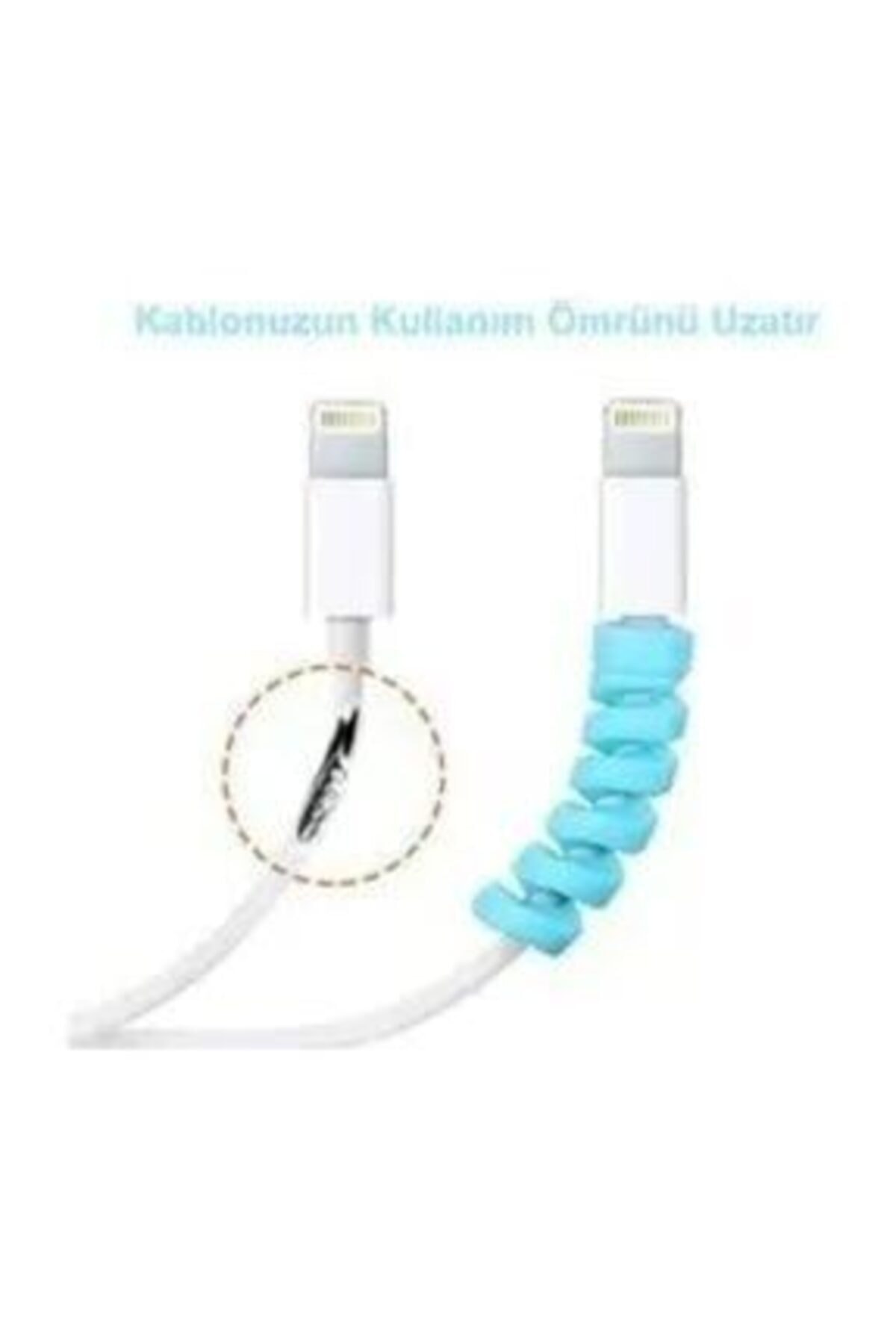 Cable Kablo Koruyucu Renkli 4 Adet 4 Renk Şarj Kablosu Koruyucu