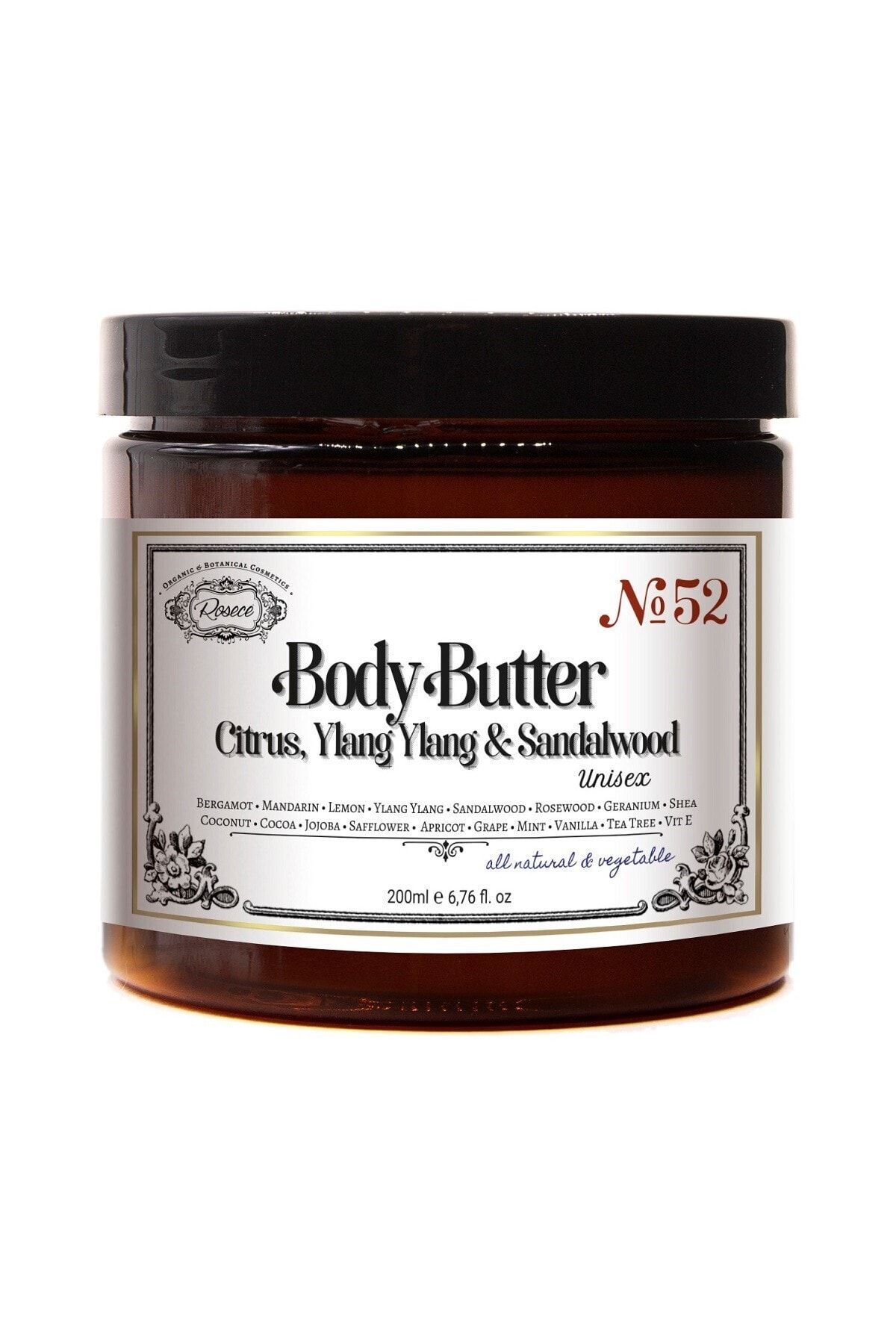 Rosece Katı Vücut Yağı / Narenciye Ylang Ylang ve Sandalağacı