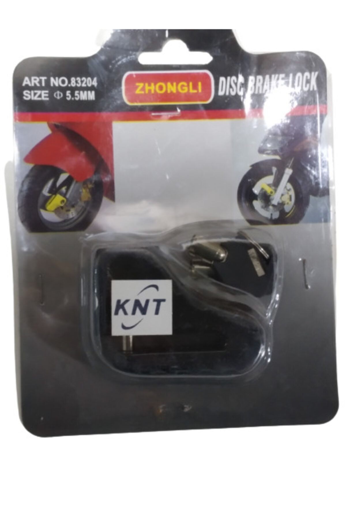 Zhongli Motosiklet Çelik Disk Kilidi 5.5 Mm Kilit