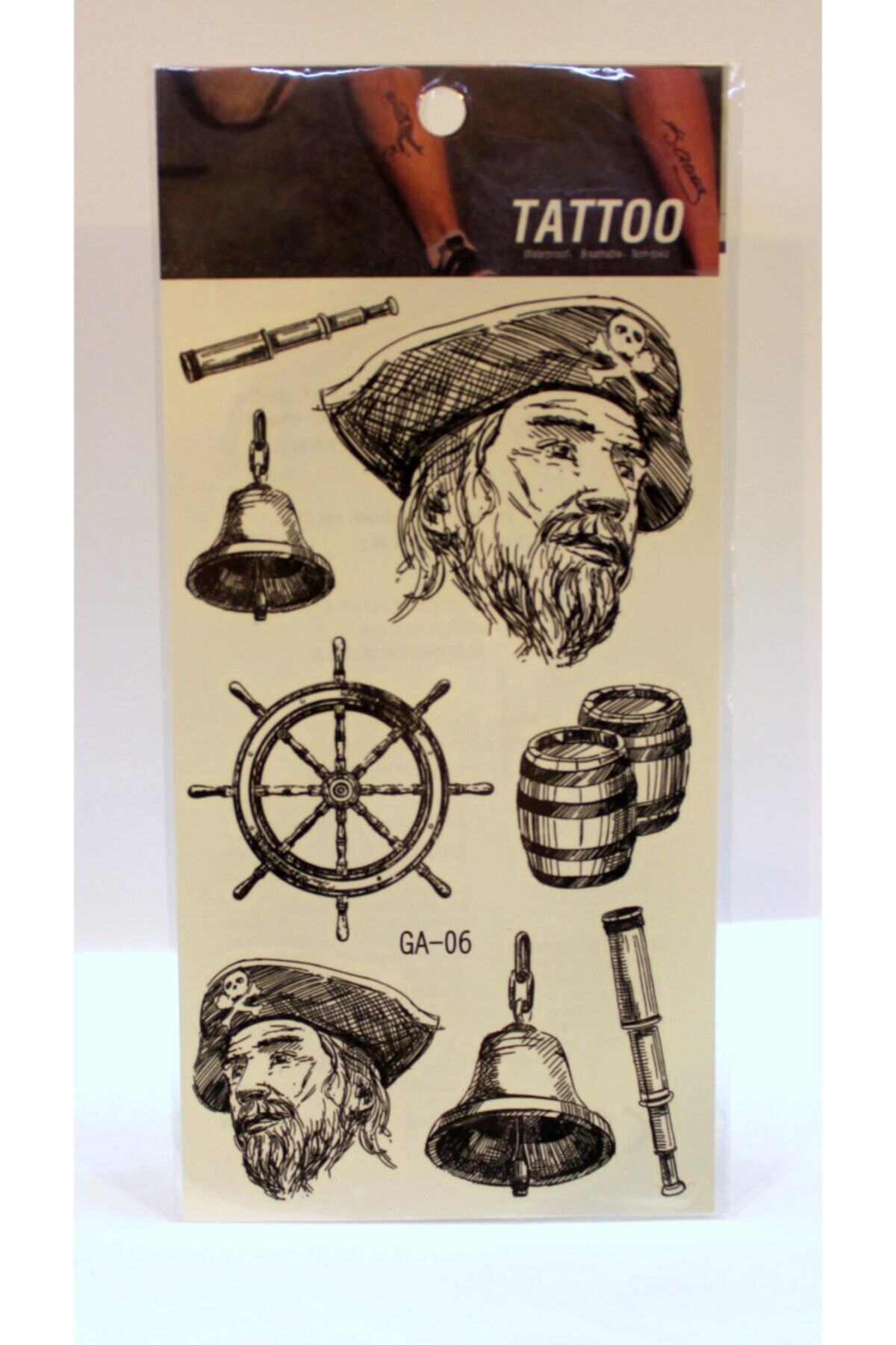 Btn Piercing Korsan Yapıştırma Geçici Dövme Sticker