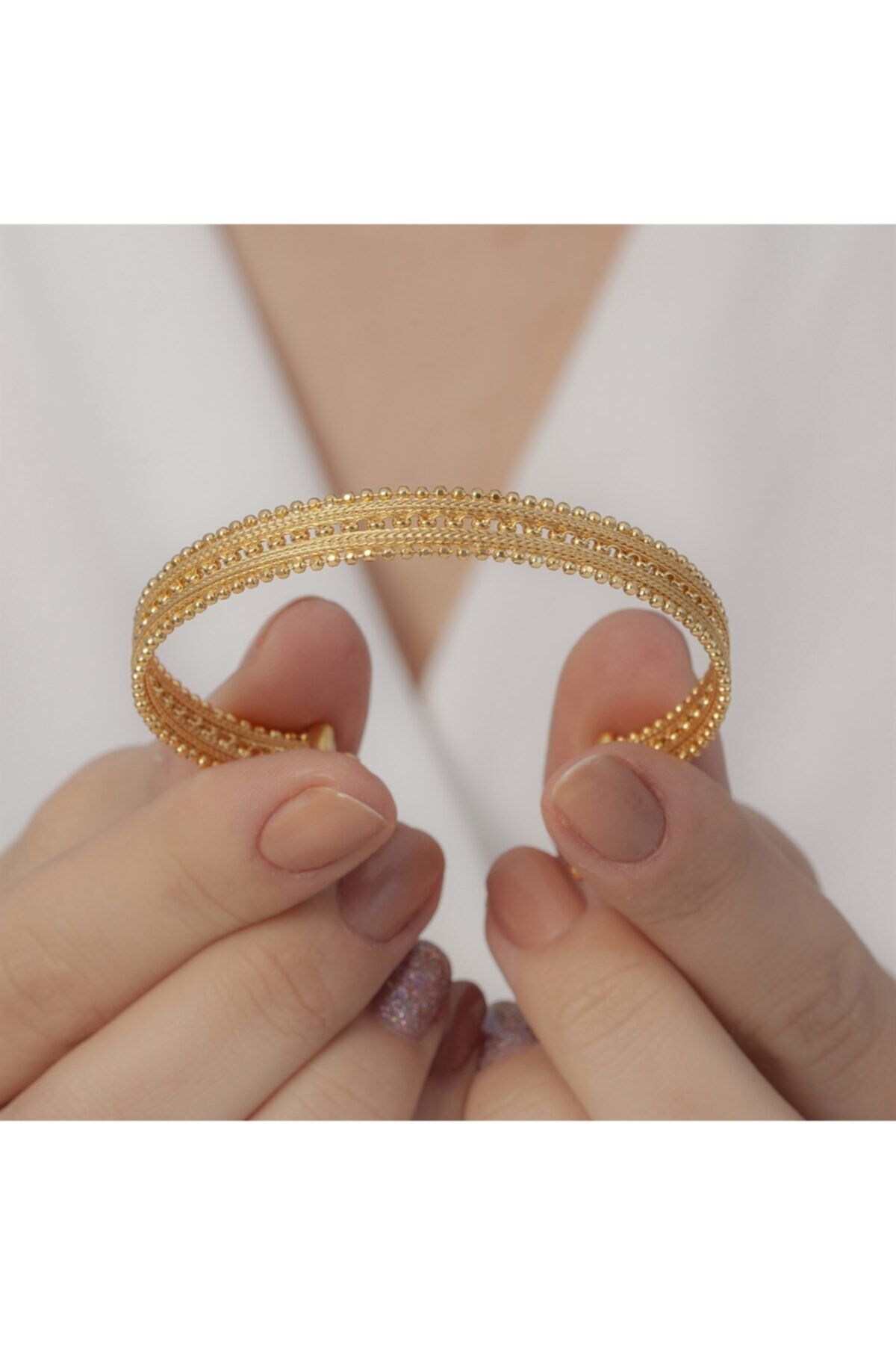Yantra Silver Hasır Model Bayan Gümüş Bilezik