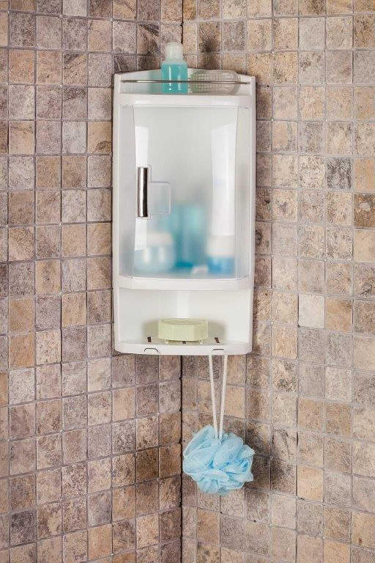 Emr züccaciye Primanova Kapaklı Köşe Rafı - Banyo Köşeliği Köşelik