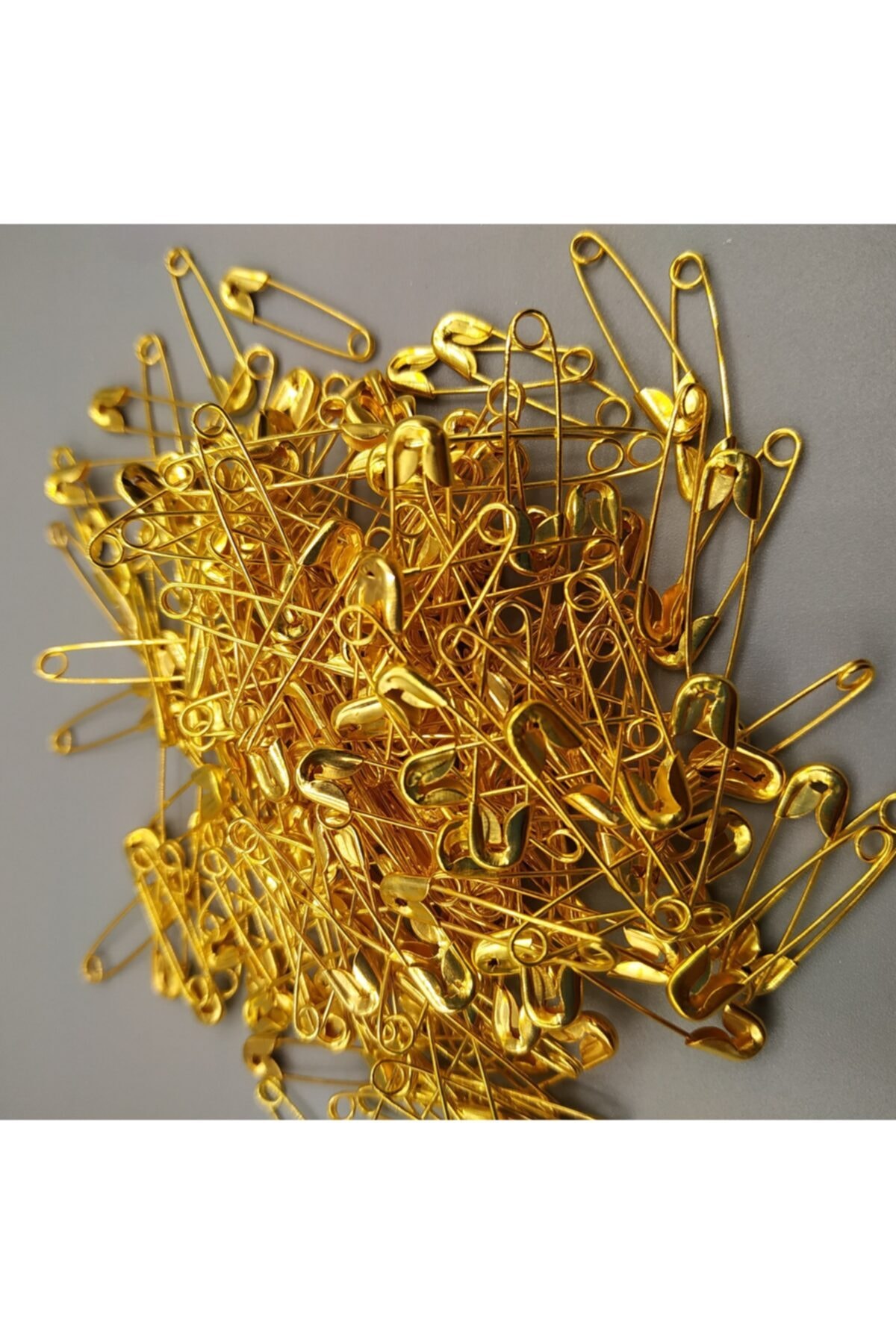 GREENTON Altin Sarisi Çengelli İğne Paslanmaz Pirinç Metaryal