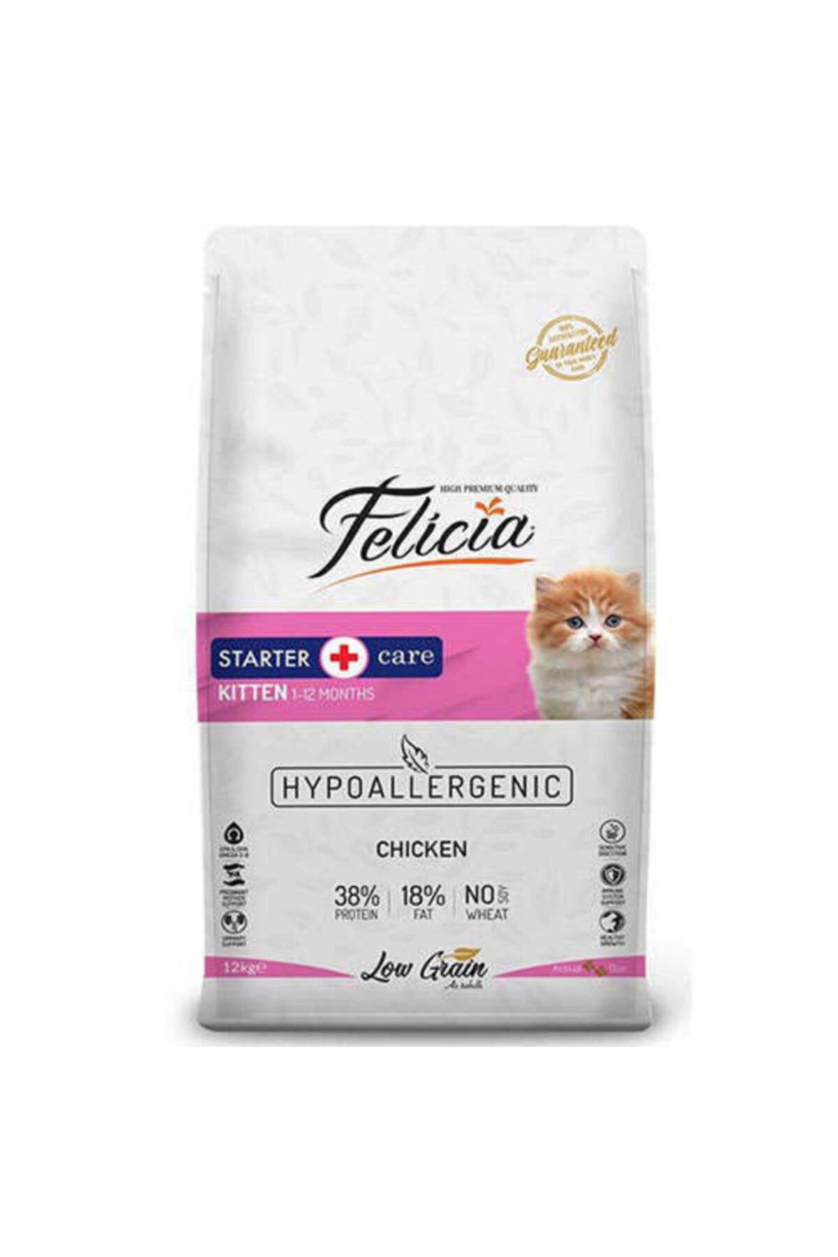 Felicia Kitten Az Tahıllı Tavuklu Yavru Kedi Maması 12 kg