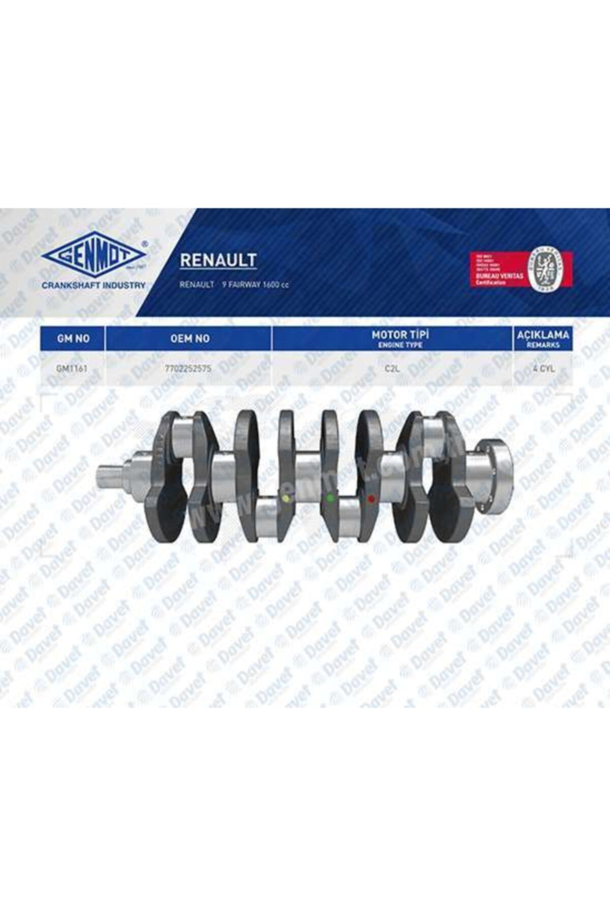 GENMOT Krank R9-r19-faırway 1.6