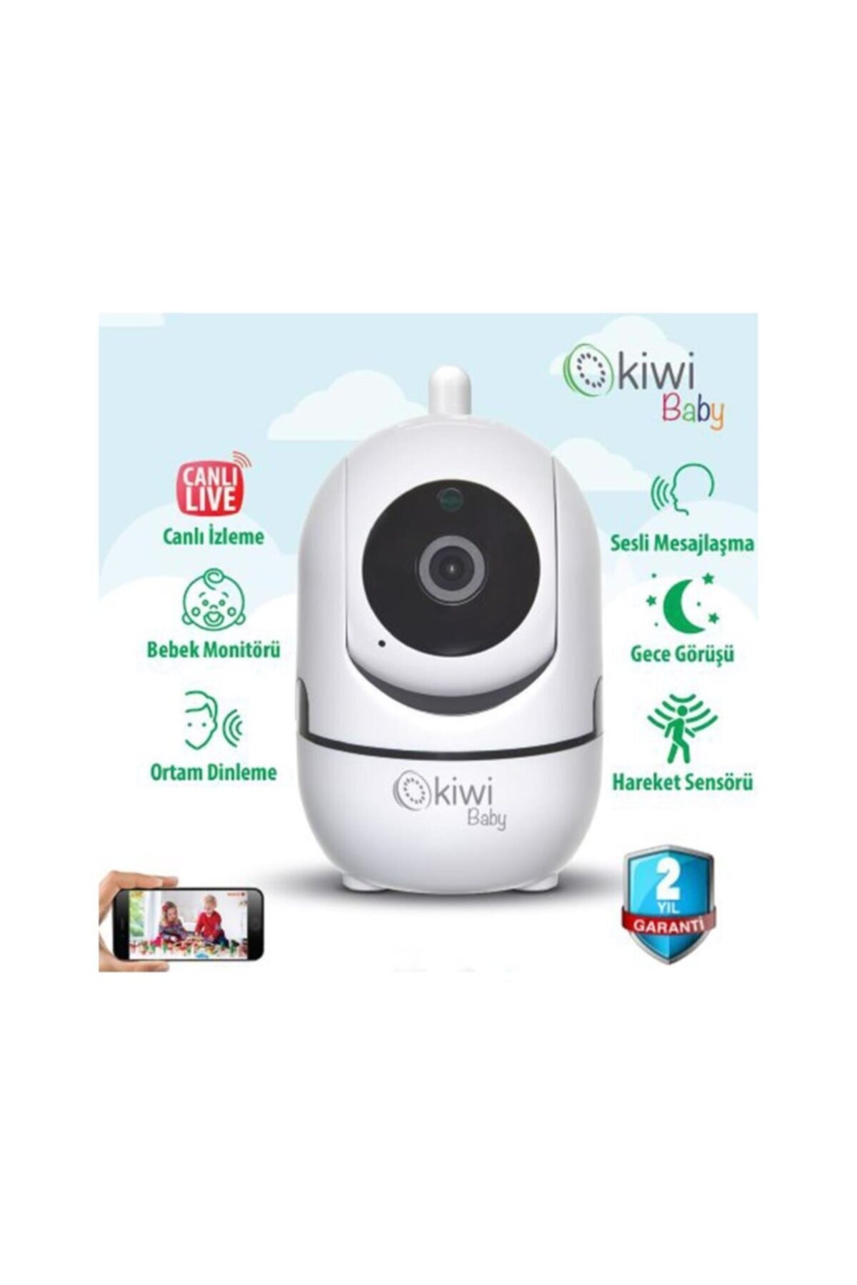 Kiwi Baby Ip Camera Kbaby 99 Bebek Kamerasi Fiyati Yorumlari Trendyol