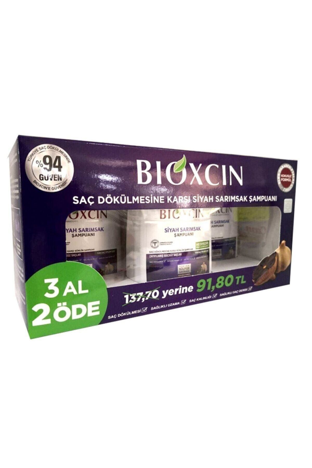bioxcin siyah sarimsak sampuani 3 al 2 ode fiyati yorumlari trendyol