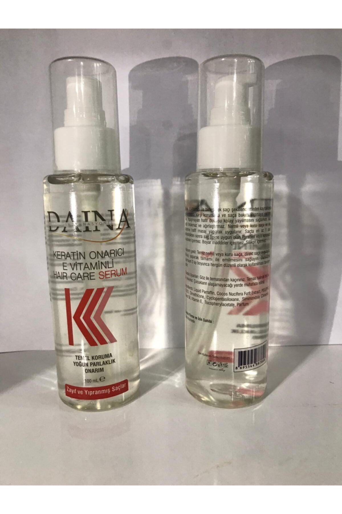daina internasyonel keratin onarici e vitaminli hair care serum 100 ml fiyati yorumlari trendyol