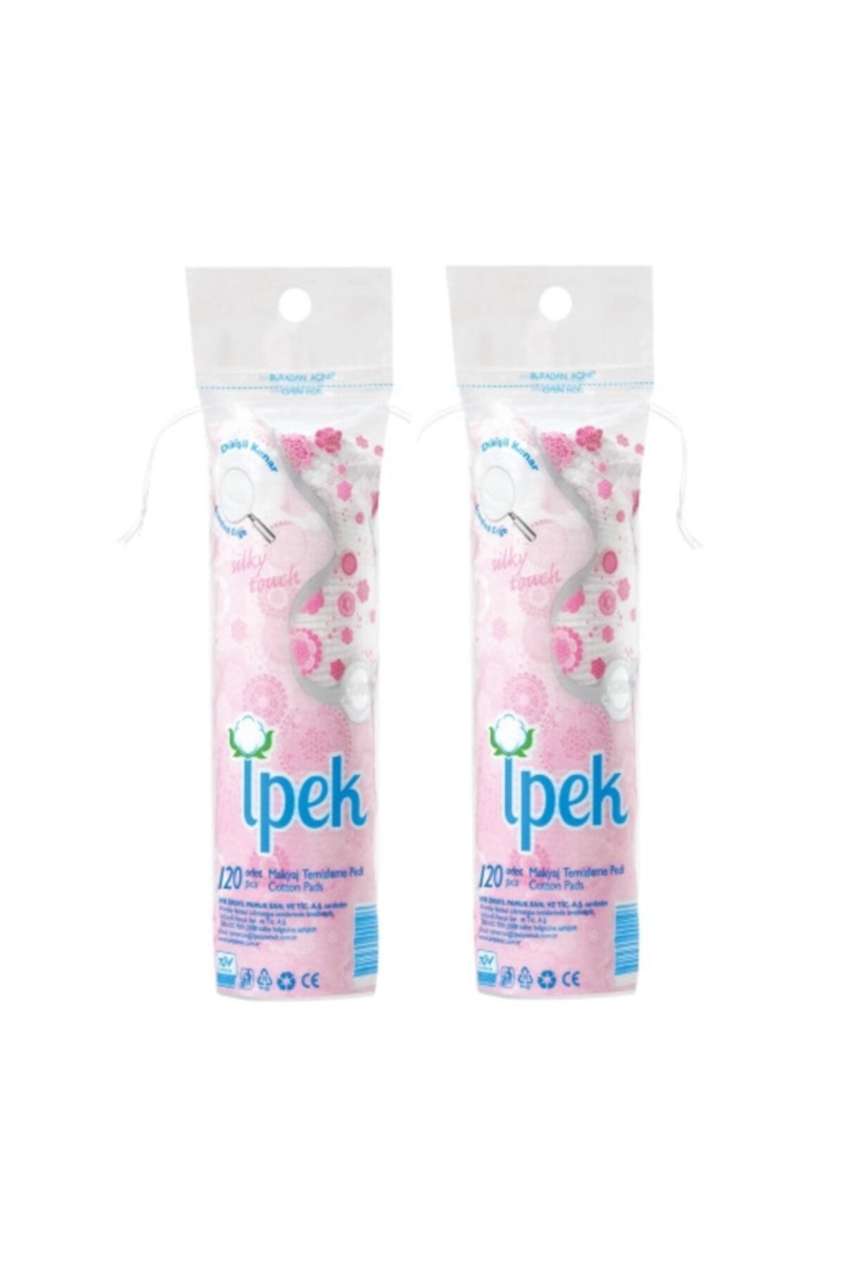 İpek Makyaj Temizleme Pedi 120 Adet 2x