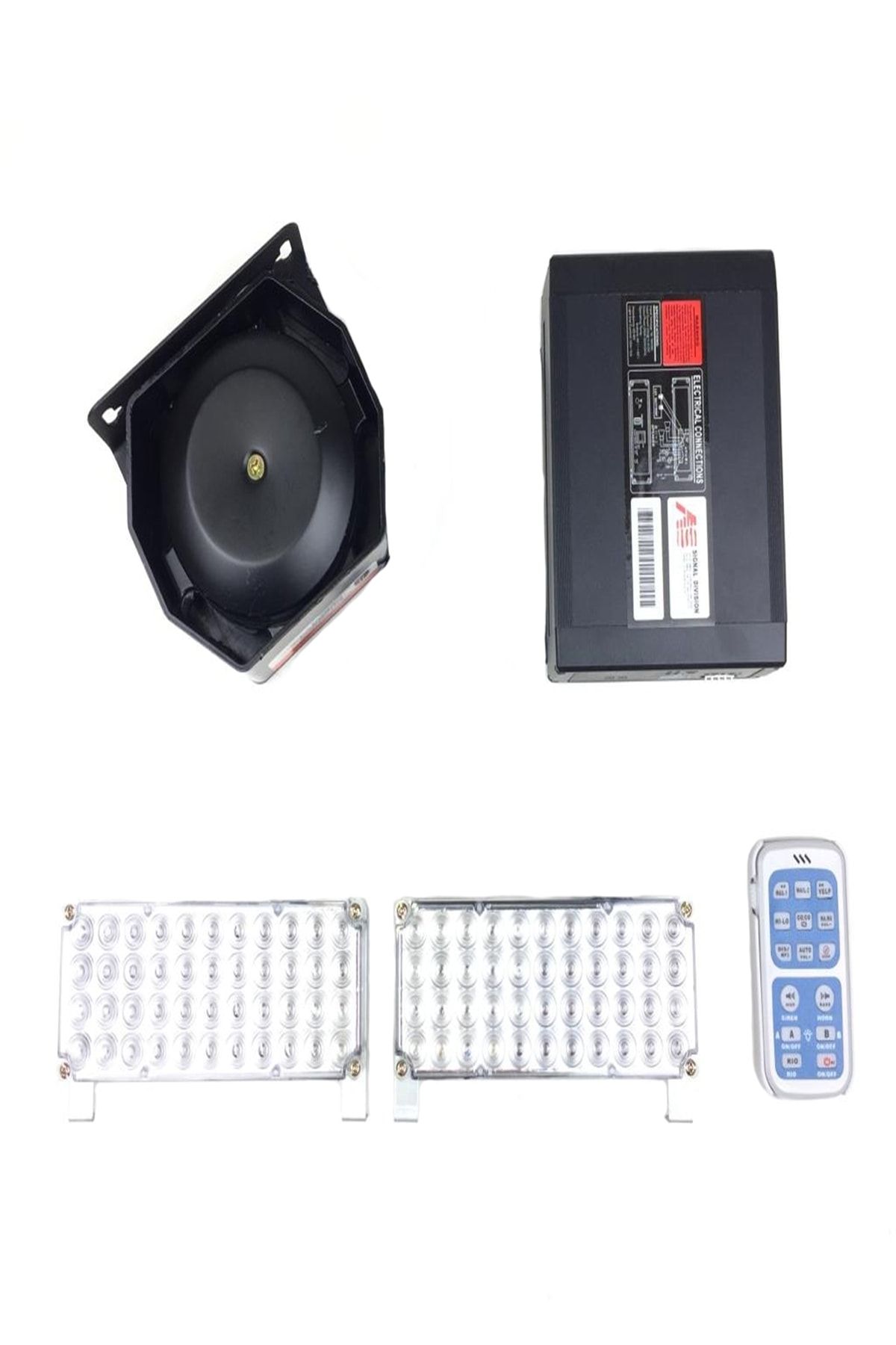 Space Mikrofonlu Led İkaz Lamba Metal Uzaktan Kumandalı (13sesli) Siren/sssr45