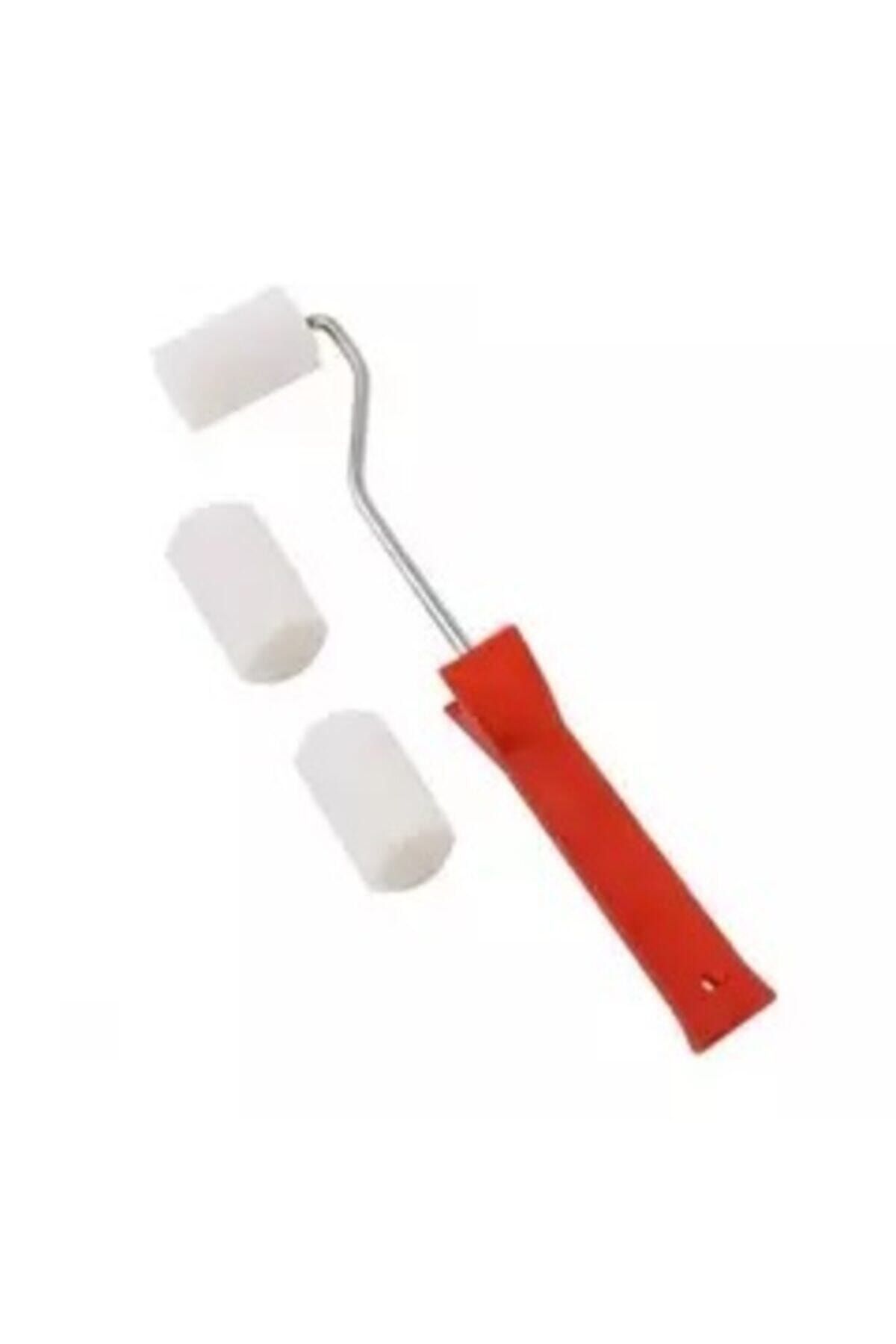 Cadence Kırmızı Saplı Sünger Rulo Fırça 5 cm