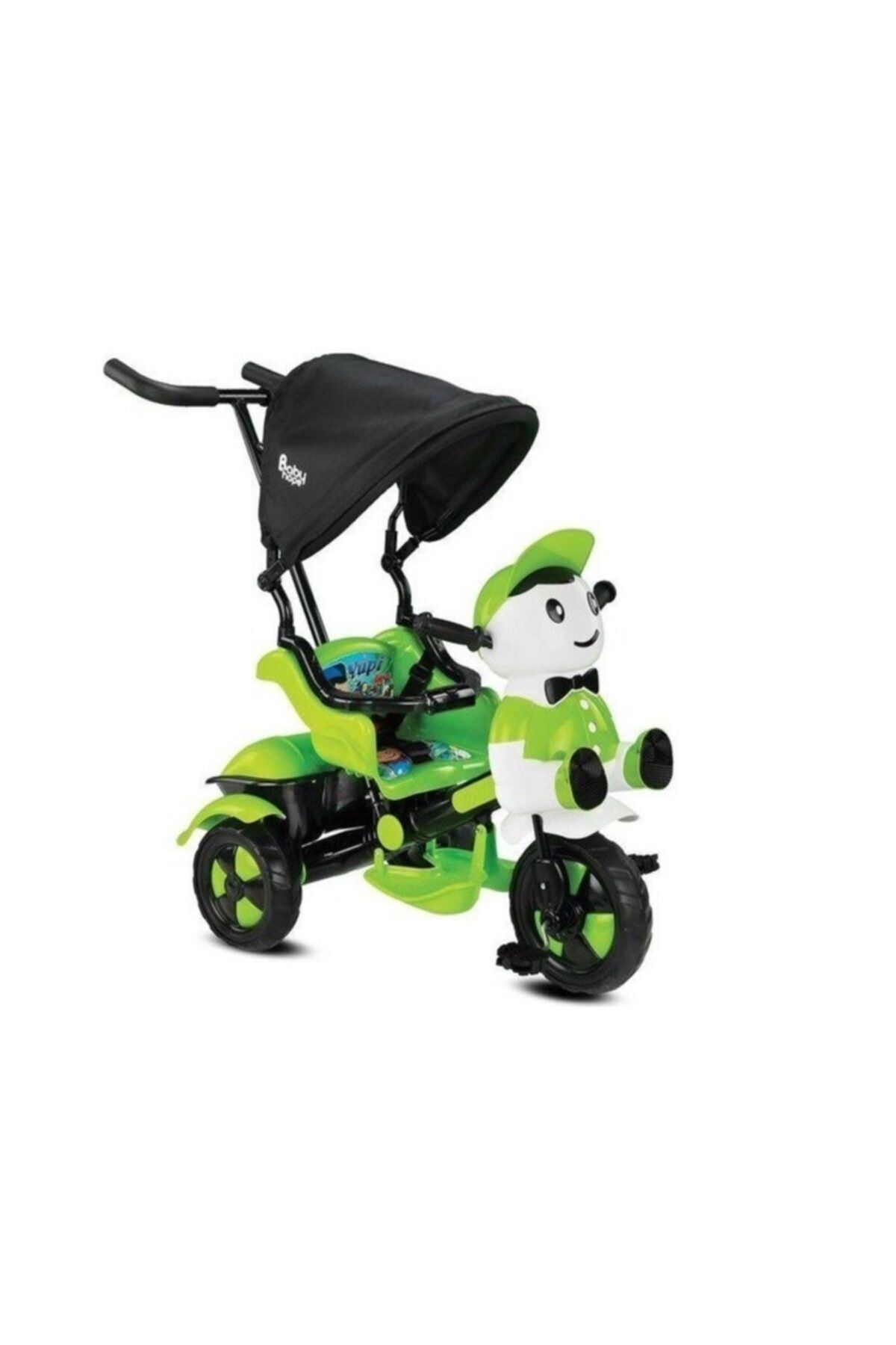 BabyHope Yeşil Yupi Panda 3 Teker Bisiklet