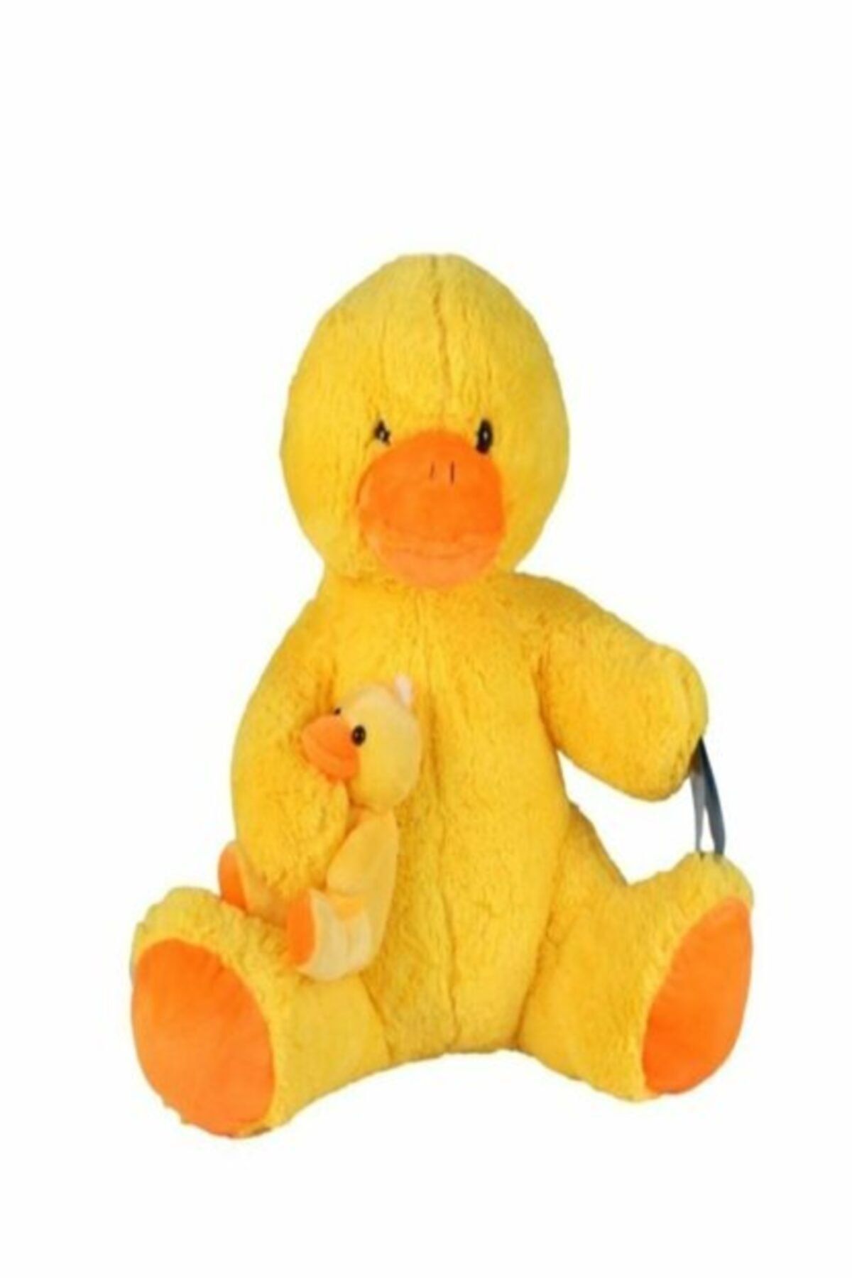 toystower Pelüş Yavrulu Kocaman Sarı Oturan Ördek