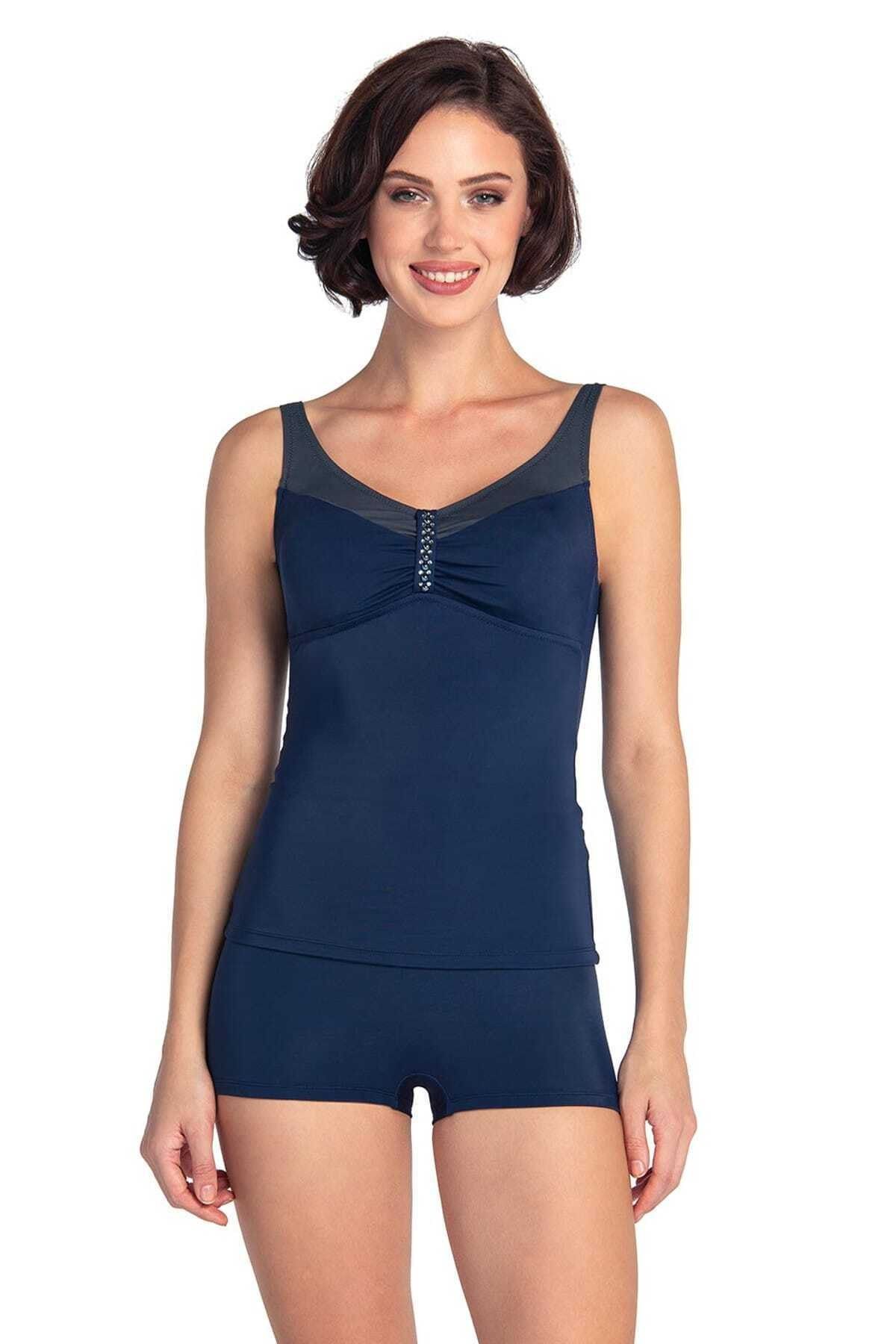 Dagi Kadın Lacivert 19809Tk Luplu Tankini Takımı B0119Y0246