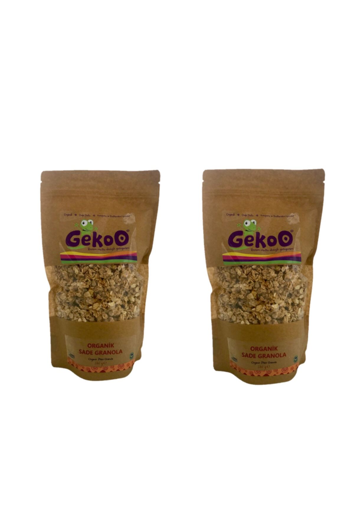 Gekoo Organik Sade Granola 340g - 2 Adet