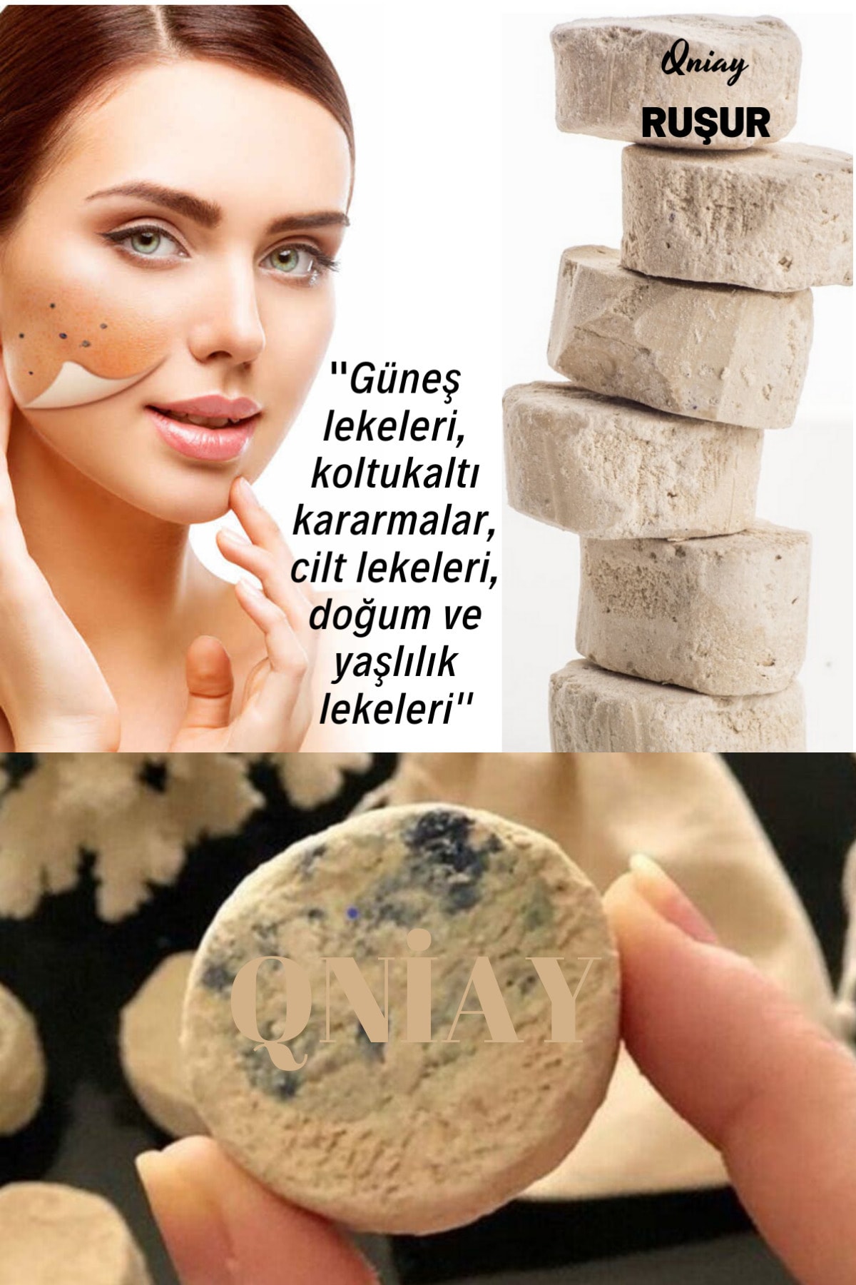 QNİAY Ruşur 20 Adet 1.kalite Cilt Beyazlatma Gözenek Arındırıcı Peeling yüz Bakım