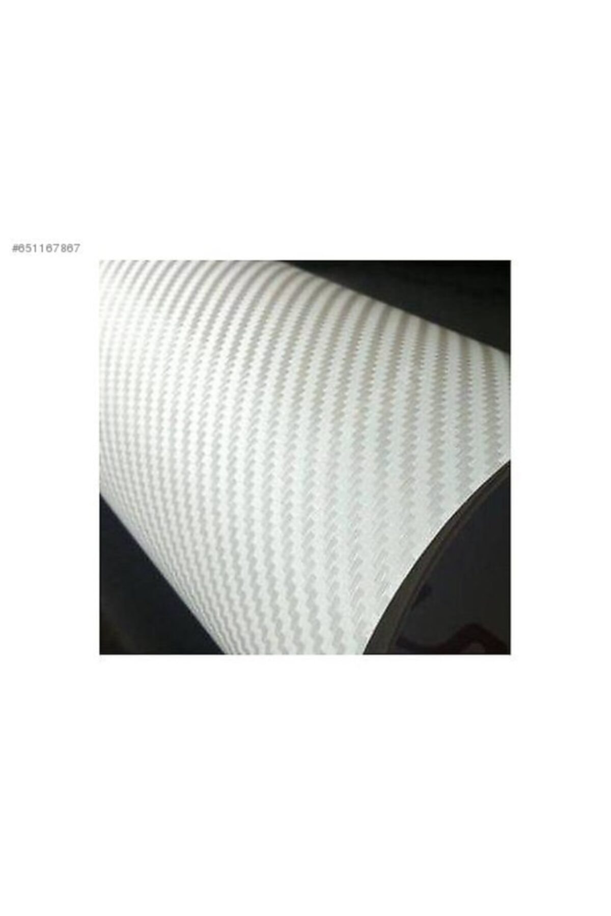 wolffol 3d Beyaz Karbon Folyo 152cmx2mt Hava Kanallı Araç Kaplama Folyosu