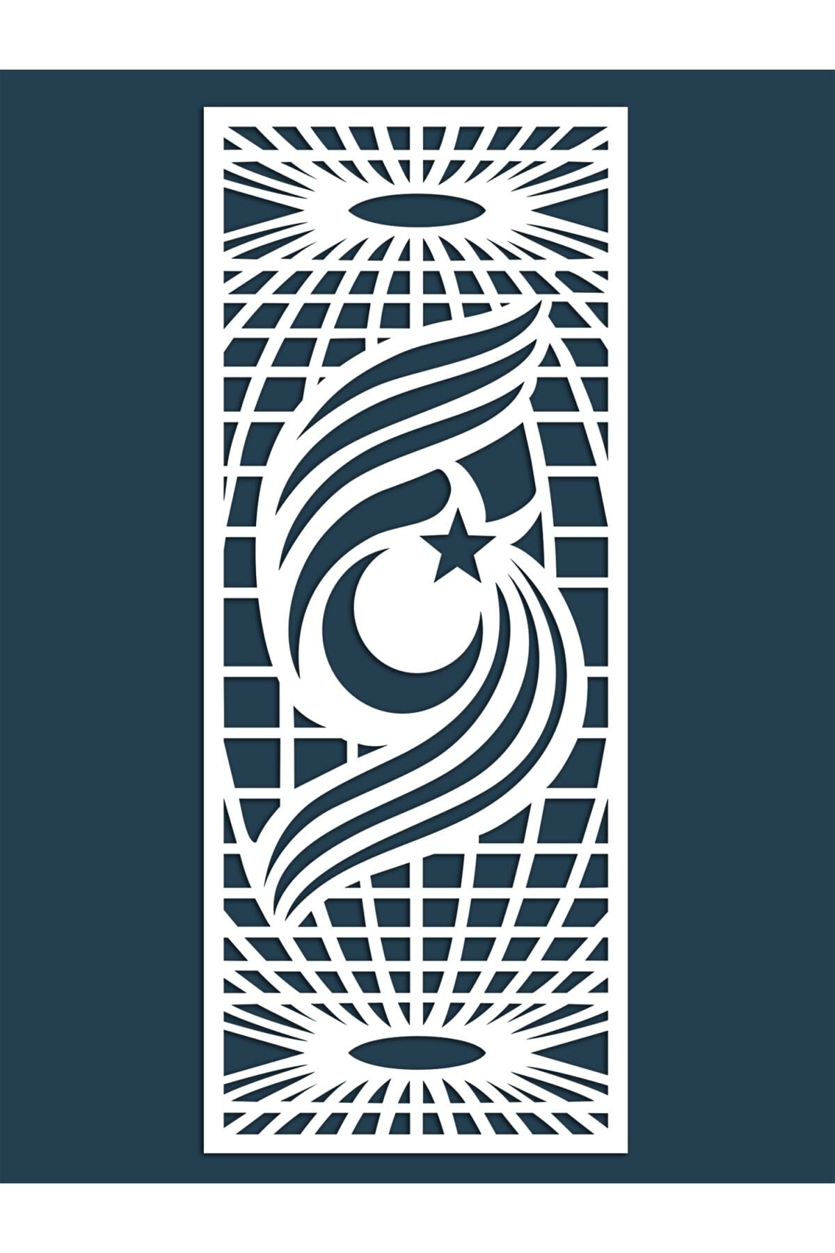 Liar Dekor Liar Ahşap Seperatör (Paravan) - KSP-199 - (18 mm) - (100 cm x 210 cm) - (Beyaz)