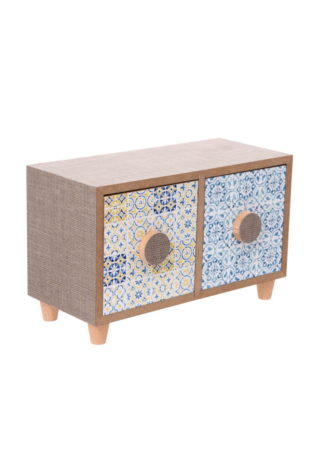 Eq deco 2 Çekmeceli Ahşap Dekoratif Kutu