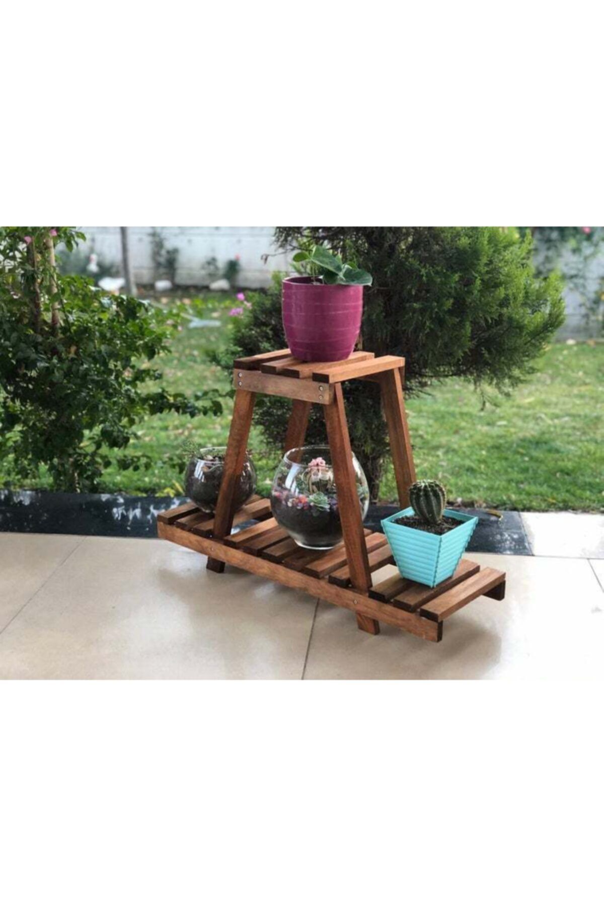 ENG AHŞAP Dekoratif Ahşap Çiçeklik Yakma Model 1. Kalite