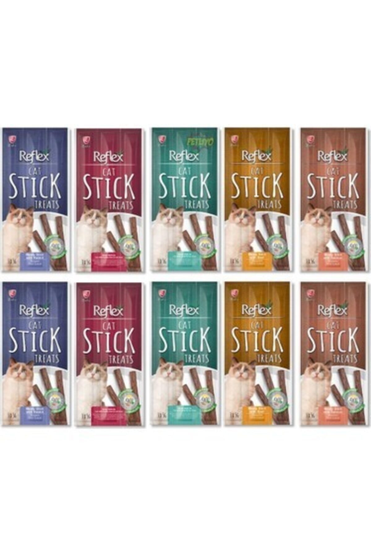 Reflex Sticks Kedi Ödül Çubuğu 5 g 3 Adet Karışık 15'li Set