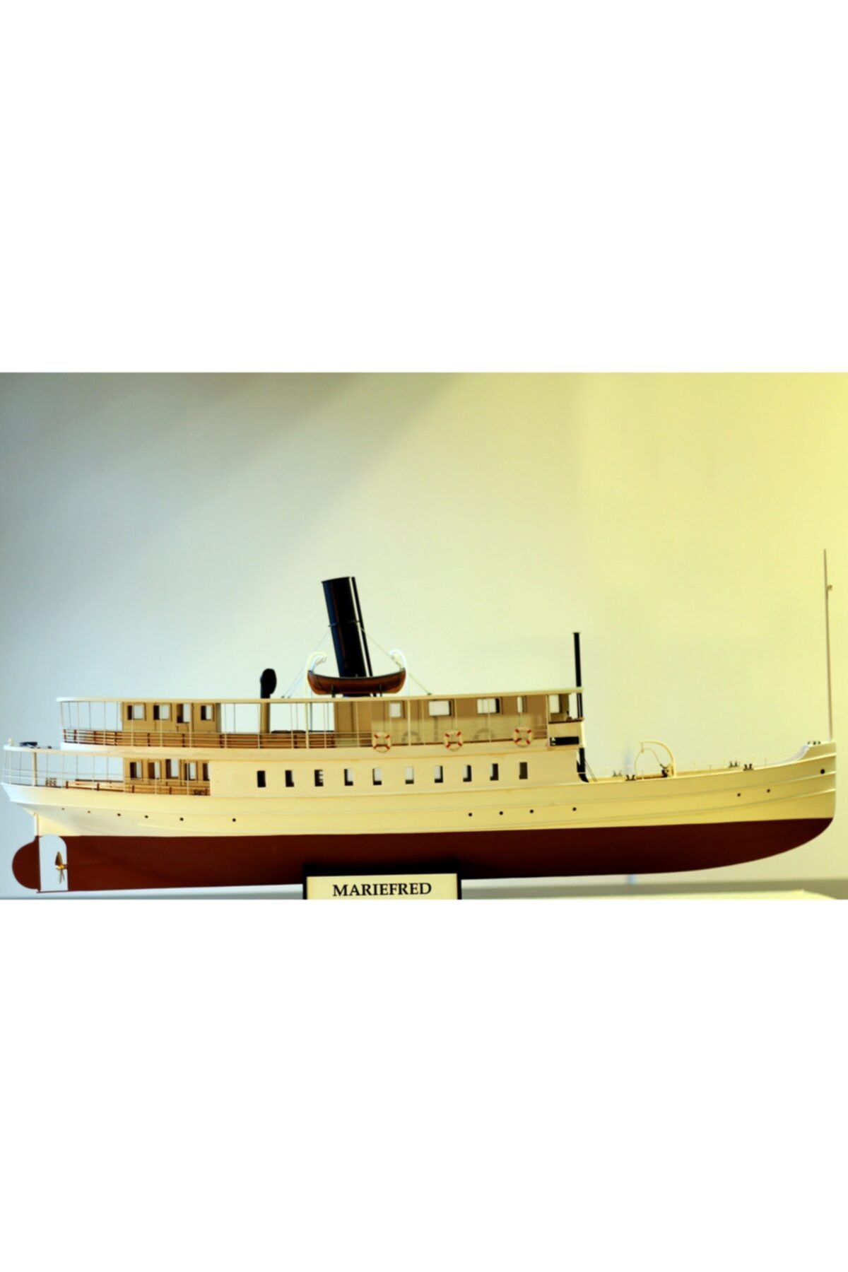 Türk Model Mariefred Isveç Yolcu Vapuru 1/48 Ahşap Gemi Maketi