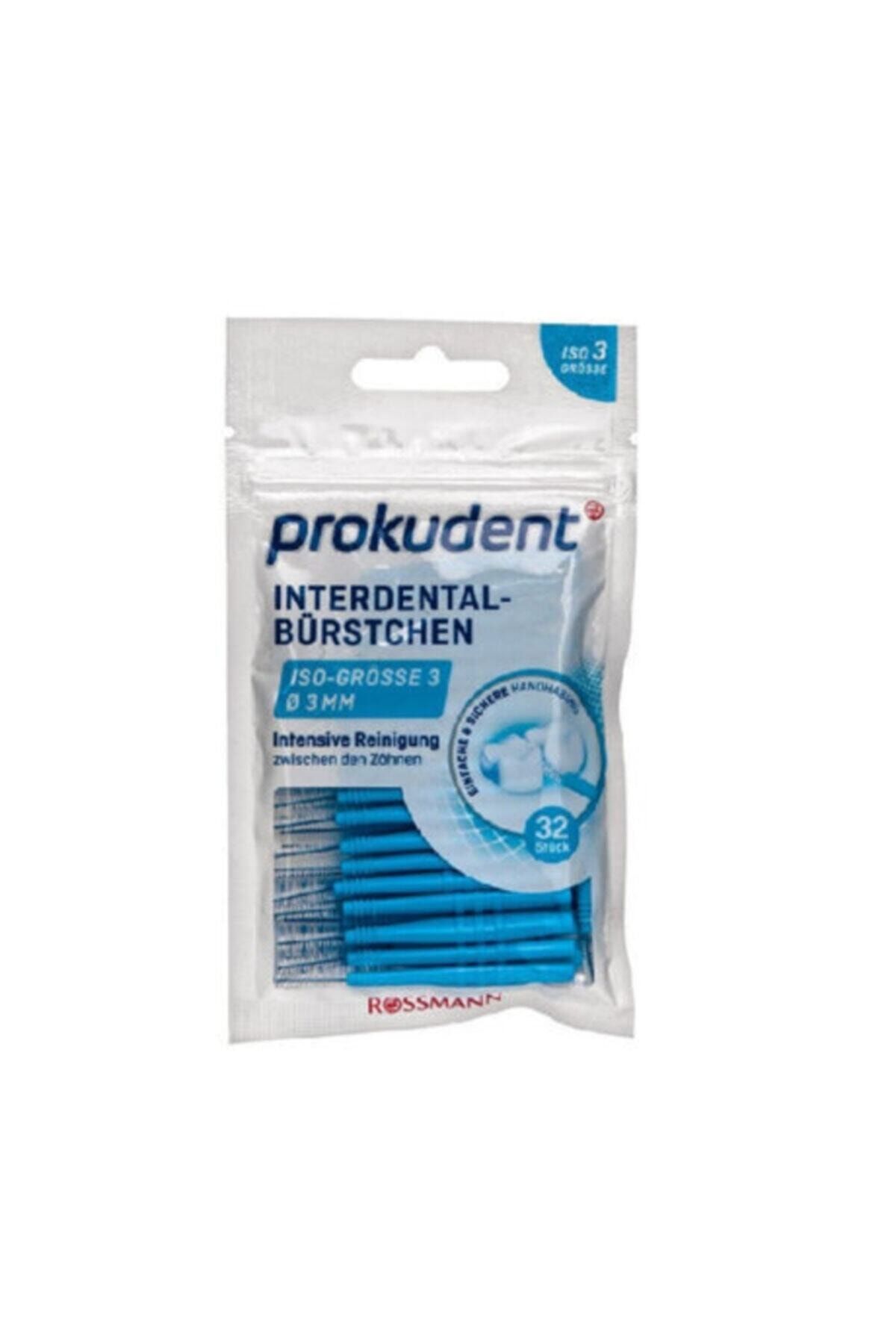 prokudent Diş Ara Arayüz Fırçası Iso 3 32 Parça Dış Çap: 3 Mm - Tel Çapı: 0,6 Mm Mavi