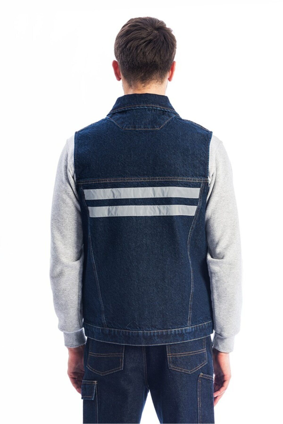 TAŞTEKİN İŞ ELBİSELERİ Sona Denim Pantolon+Yelek Takım
