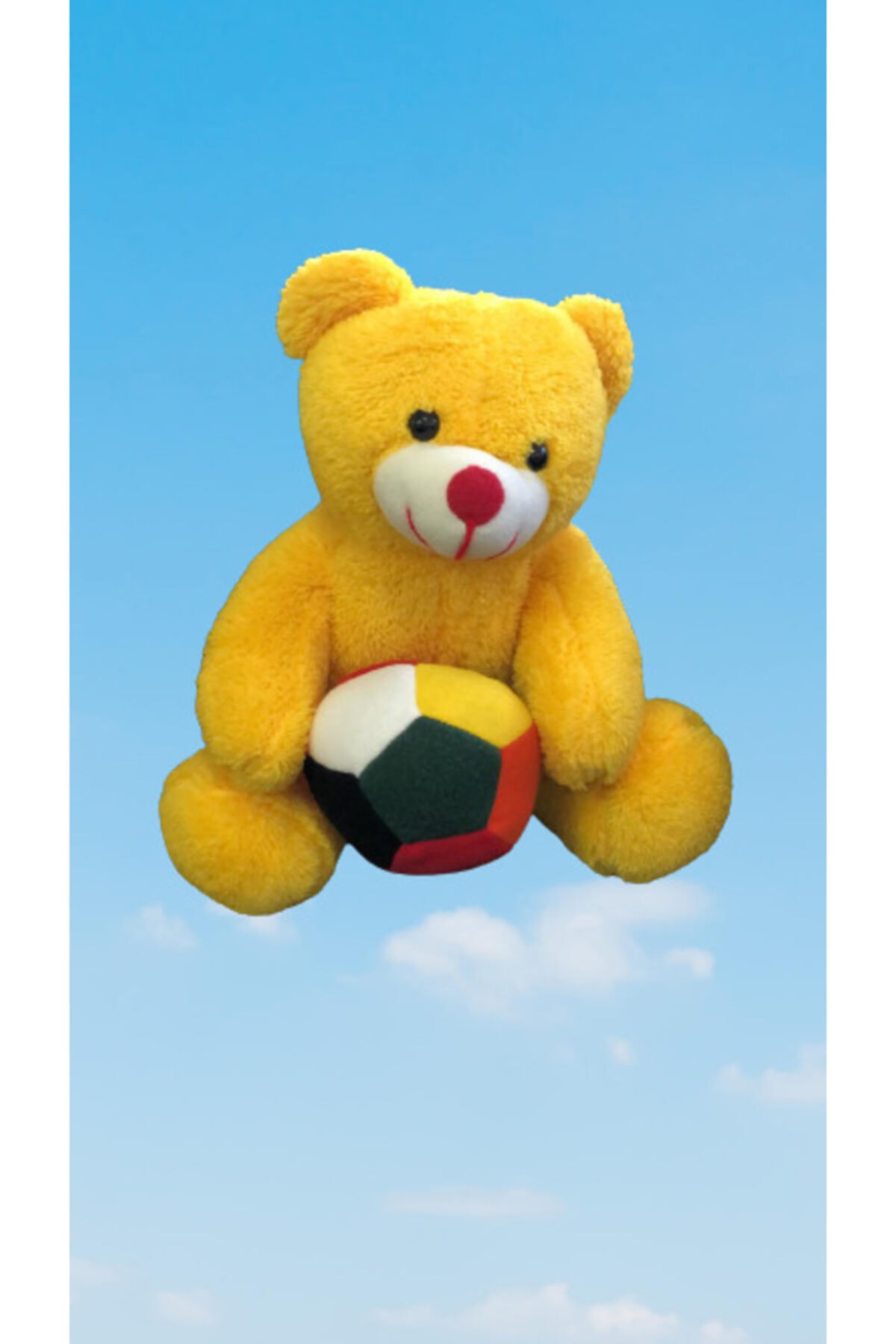 AZİZ OYUNCAK Peluş Yumoş Ayıcık Ve Peluş Top.. 35 cm 14 Şubat Sevgililer Gününe Özel Harika Bir Hediye