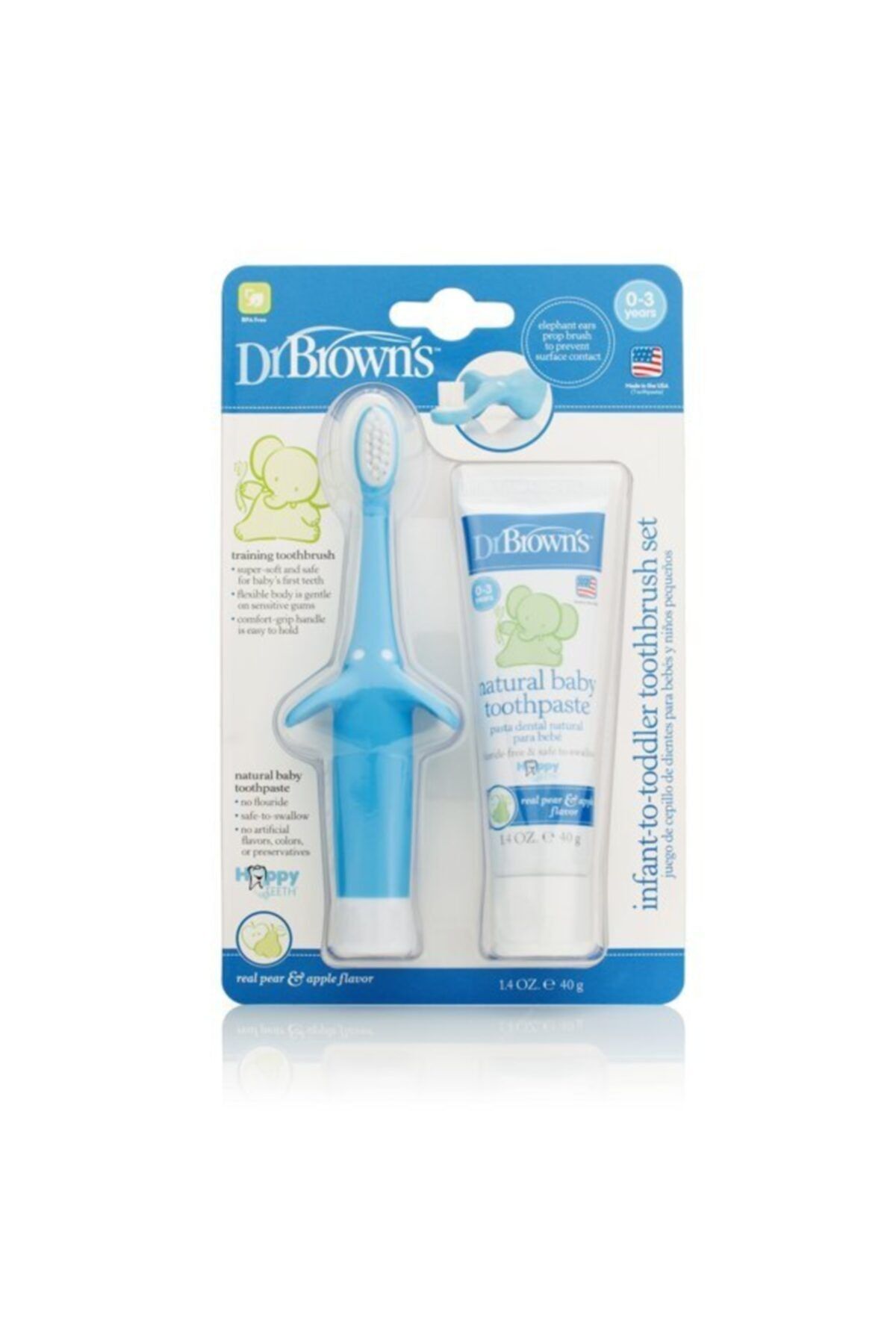 Dr Browns Dr. Brown's Infant-to-toddler Toothbrush Set, 0-3 Yaş Arası Çocuklar Için