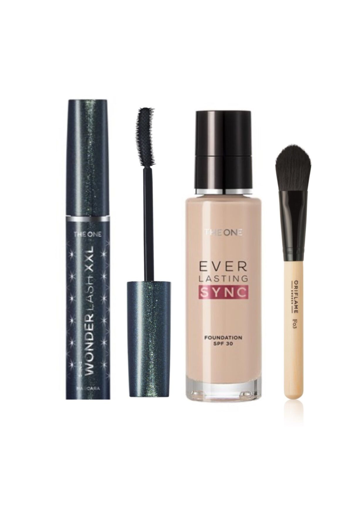 Oriflame Everlasting Sync Fondöten Vanilla Neutral Ve The One 5'i 1 Arada Wonder Lash Xxl Maskara