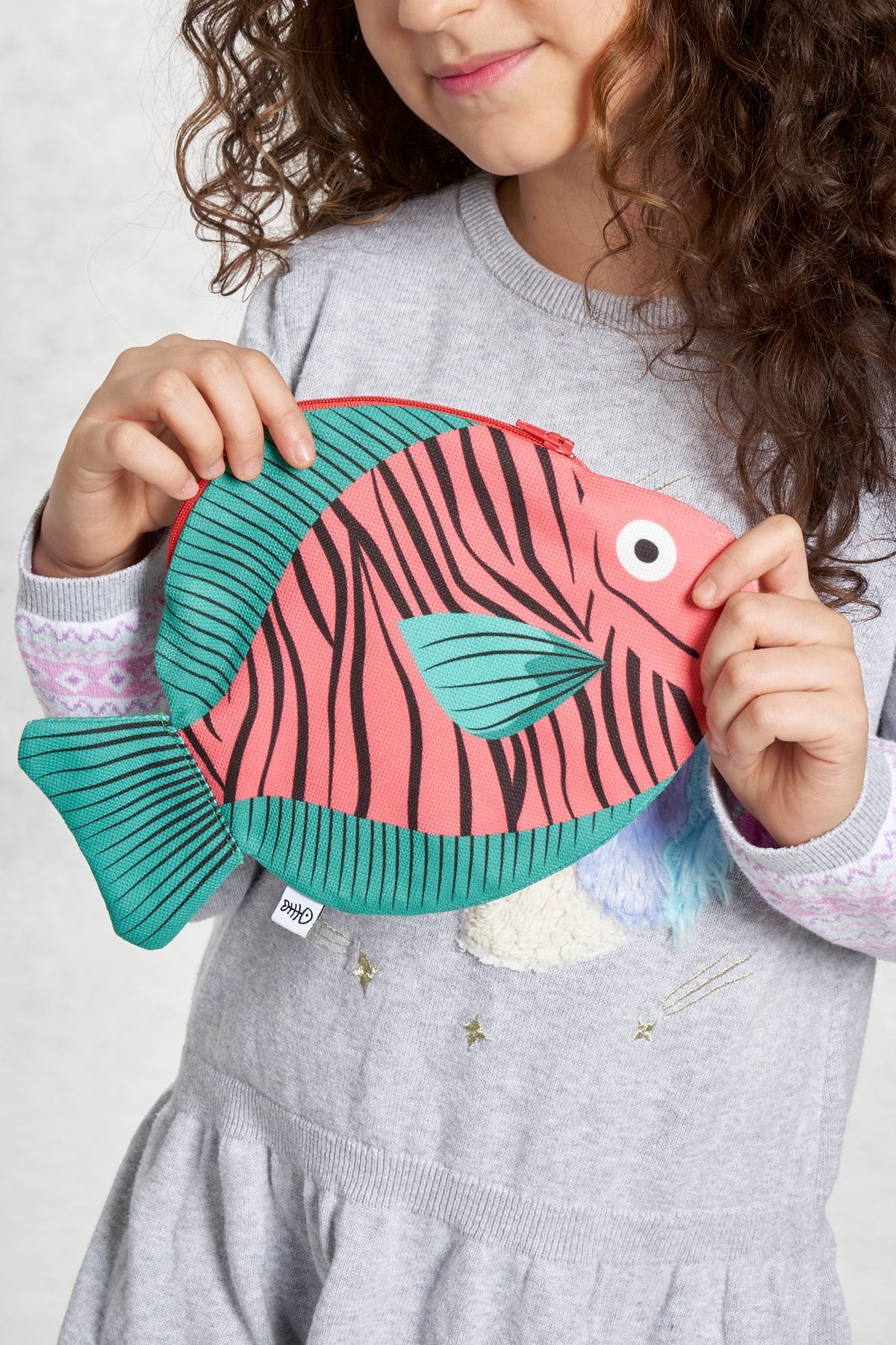 Fish Bone Bags Yeşil Yüzgeçli Çupra Balığı Makyaj Çantası
