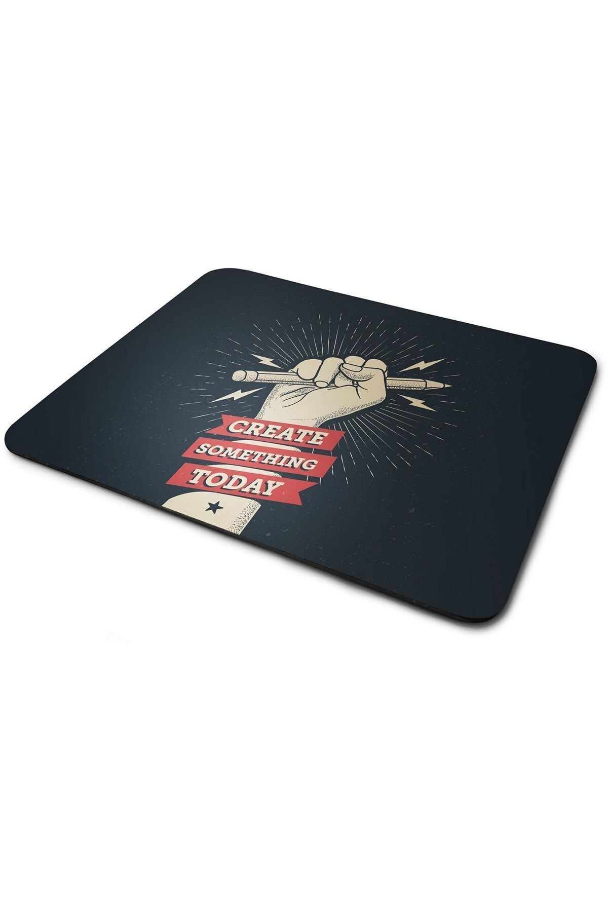 WuW Bugün Birşeyler Yarat Dikdörtgen Kaymaz Taban Mouse Pad