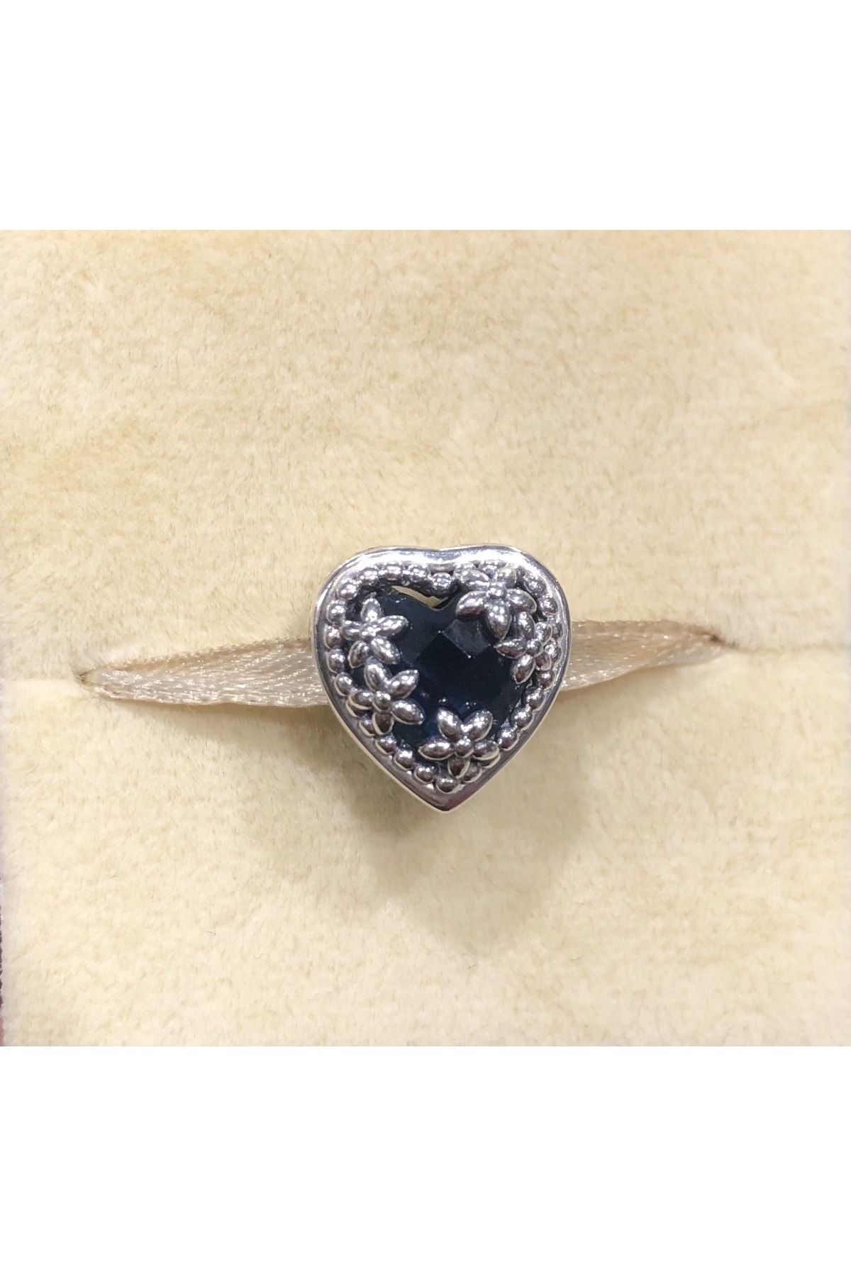 CHARM'S Kadın  Bileklik Uyumlu 925 Ayar Saf Gümüş Parıltılı Aşk Charm'ı