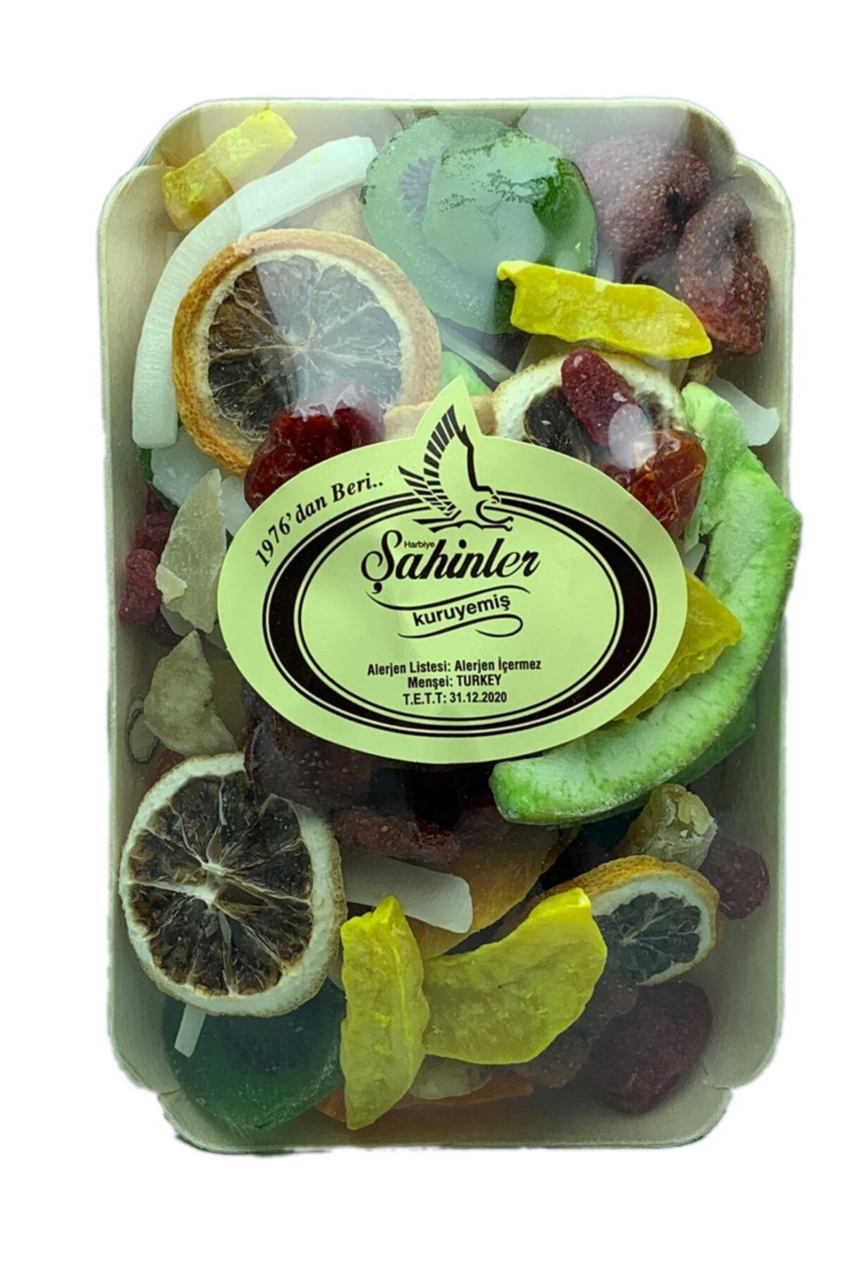 ŞAHİNLER KURUYEMİŞ Egzotıc Kuru Meyve Tabağı 400gr(şekerli)