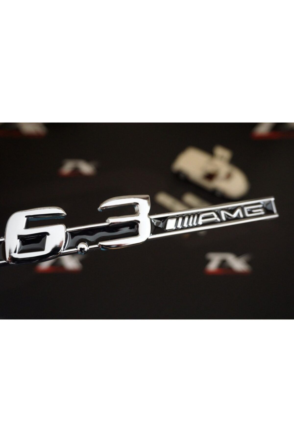 Mercedes Benz Amg 6.3 Ön Panjur Vidalı Krom Metal Logo Orjinal Ürün