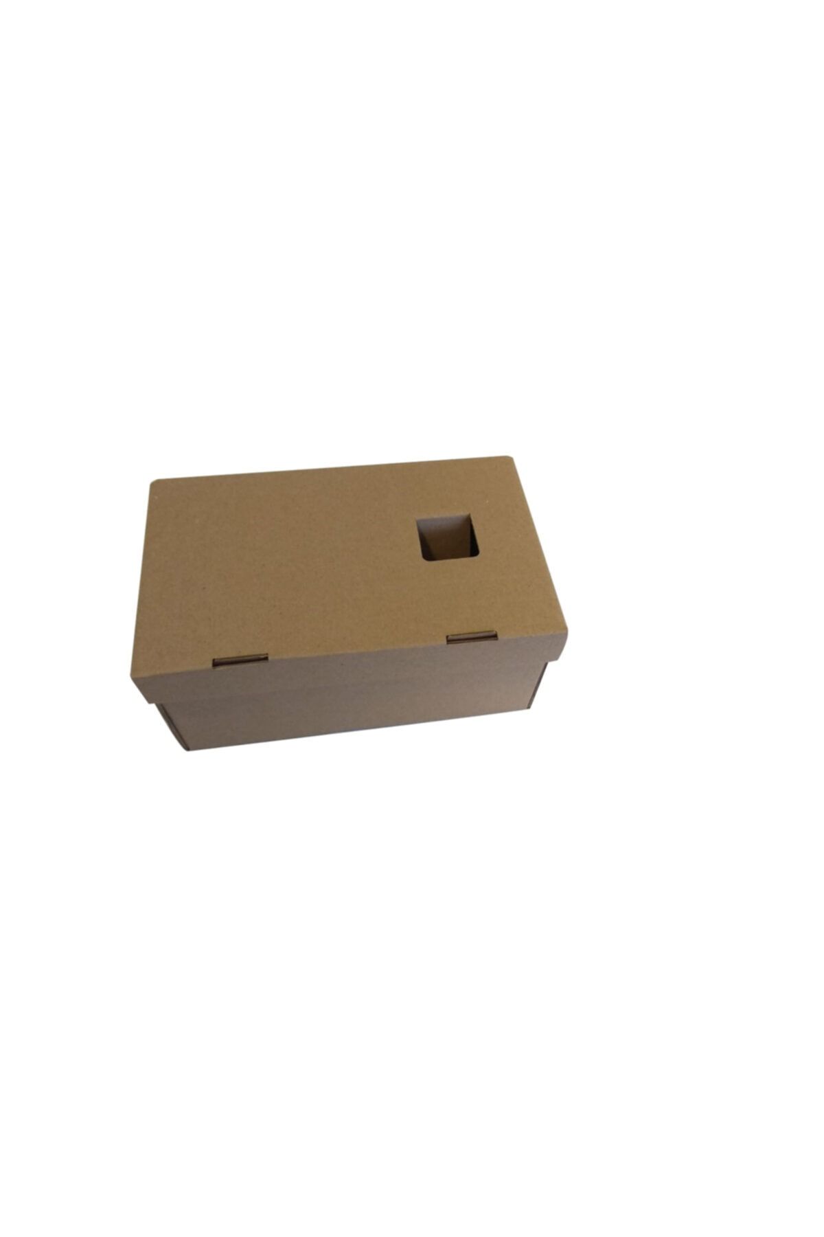 tez kutu ve ambalaj Tez Hamburger+patates & Yarım Ekmek Kutusu 12x20x9 Baskısız 100 Adet